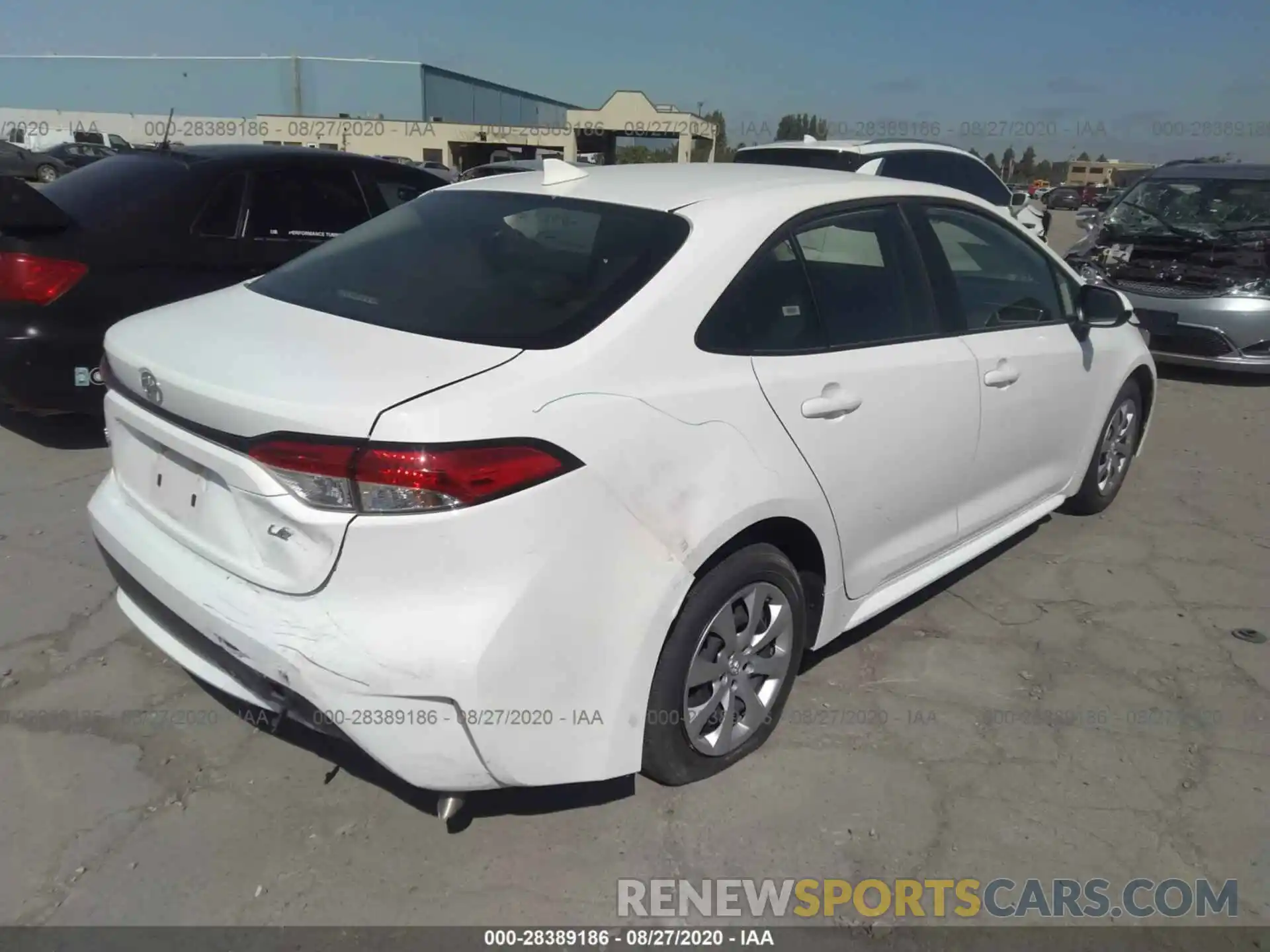 4 Photograph of a damaged car JTDEPRAE9LJ046005 TOYOTA COROLLA 2020