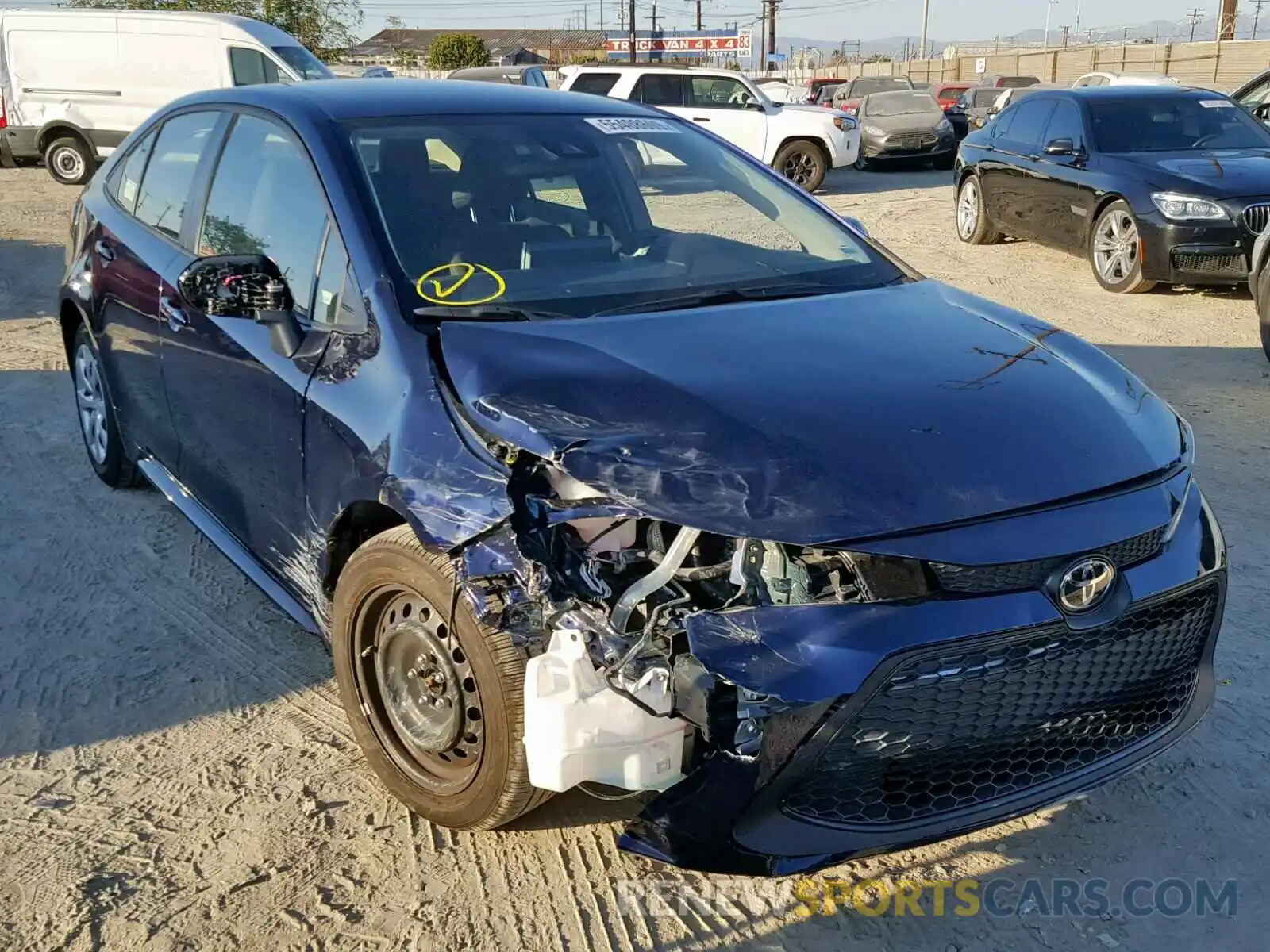 1 Photograph of a damaged car JTDEPRAE9LJ046070 TOYOTA COROLLA 2020