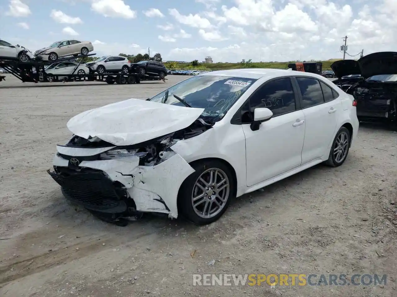 2 Photograph of a damaged car JTDEPRAE9LJ046229 TOYOTA COROLLA 2020