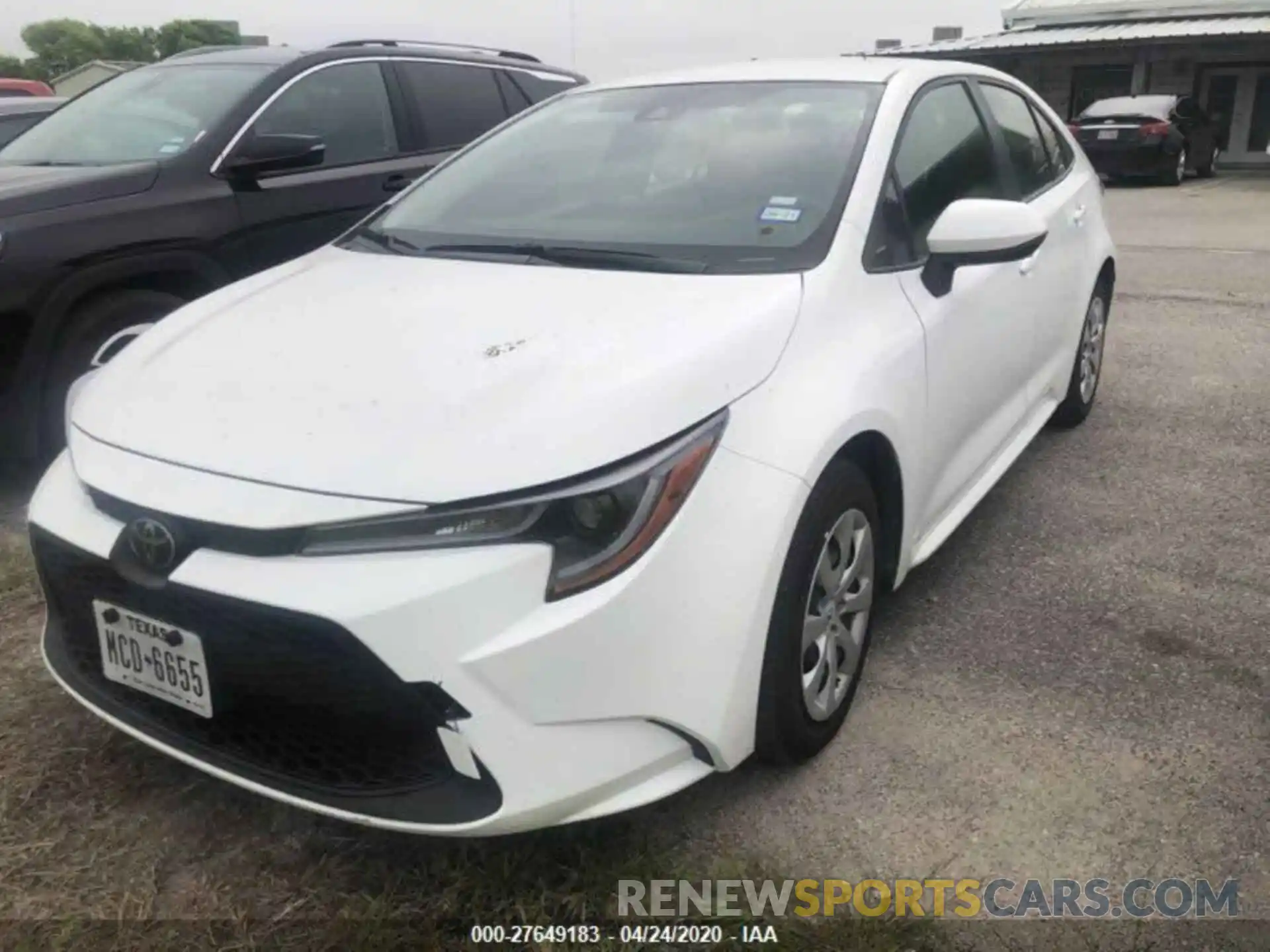 2 Photograph of a damaged car JTDEPRAE9LJ046277 TOYOTA COROLLA 2020