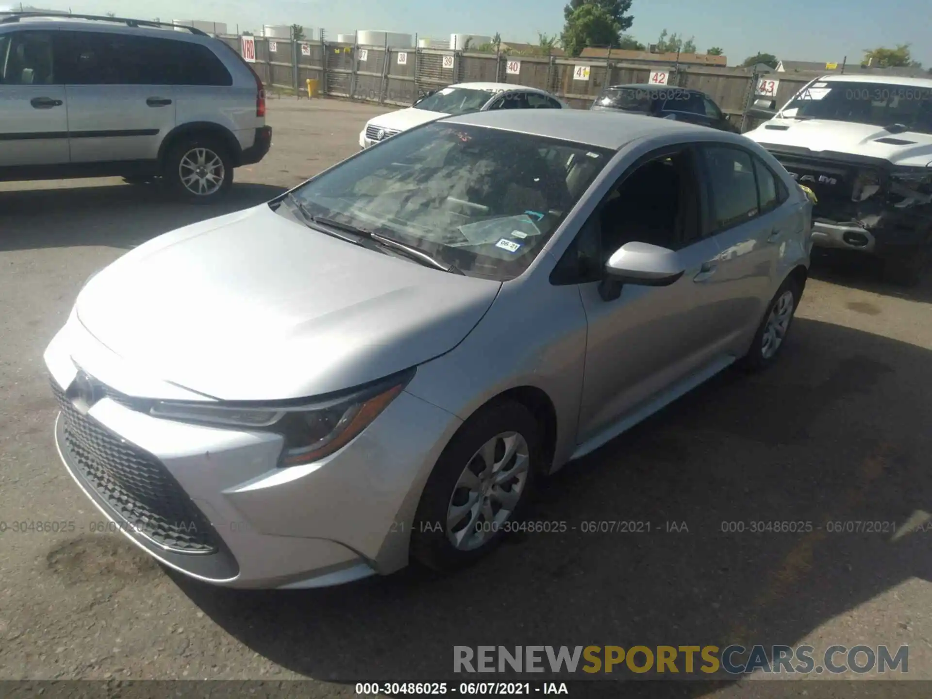 2 Photograph of a damaged car JTDEPRAE9LJ046392 TOYOTA COROLLA 2020