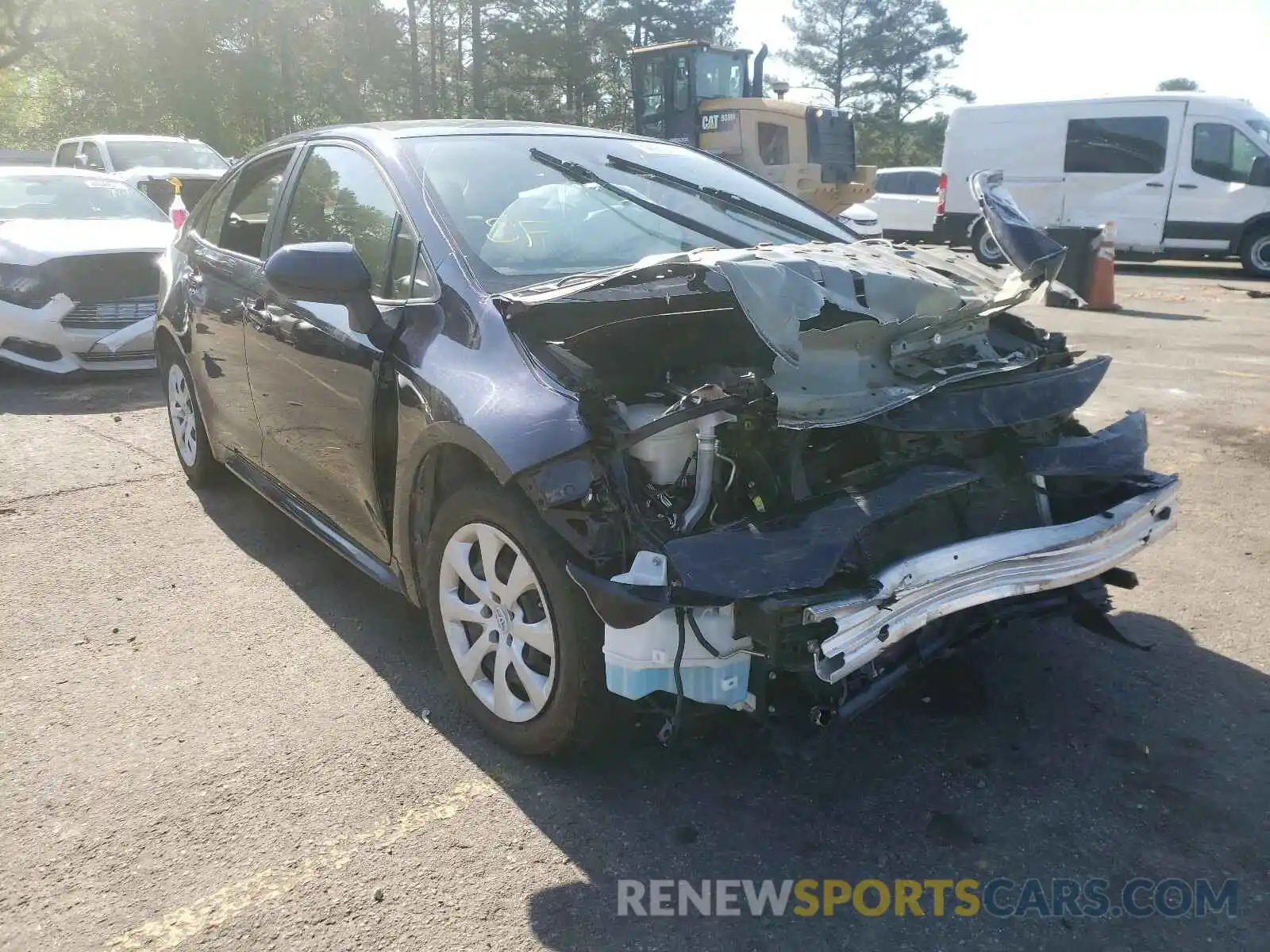 1 Photograph of a damaged car JTDEPRAE9LJ046523 TOYOTA COROLLA 2020