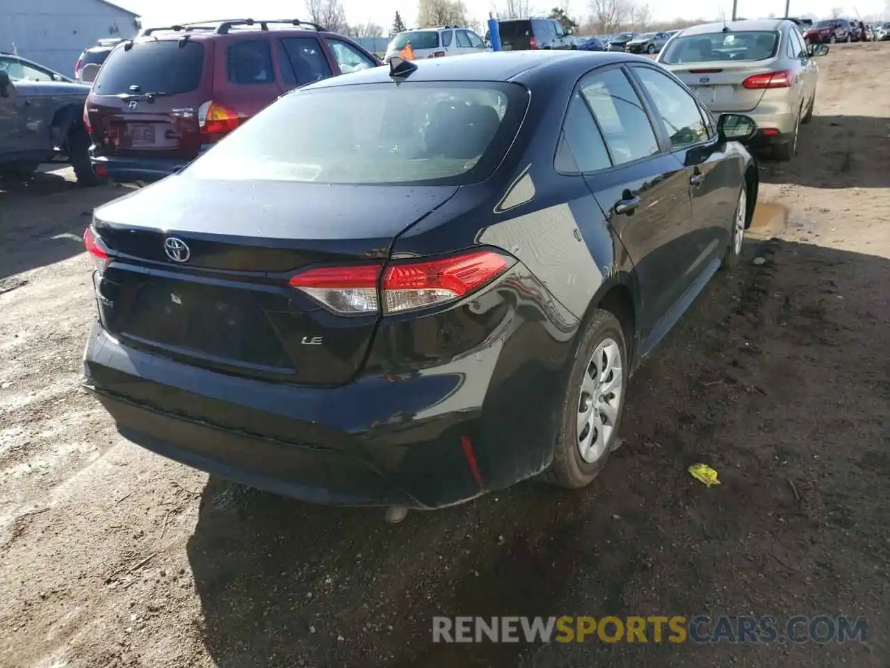 4 Photograph of a damaged car JTDEPRAE9LJ046683 TOYOTA COROLLA 2020