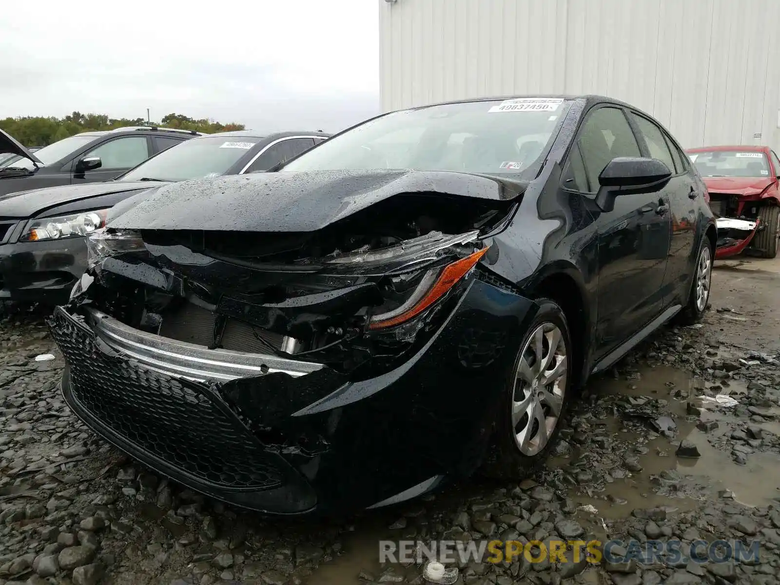 2 Photograph of a damaged car JTDEPRAE9LJ046697 TOYOTA COROLLA 2020