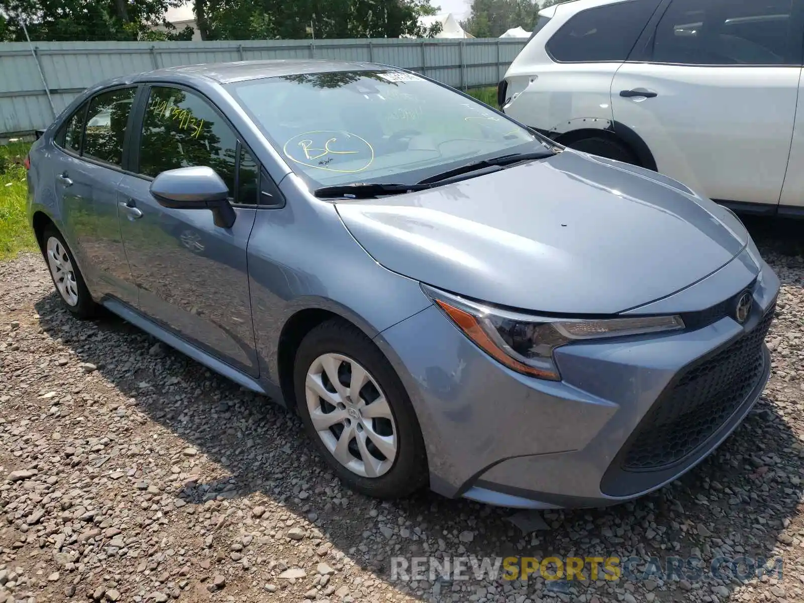 1 Photograph of a damaged car JTDEPRAE9LJ046957 TOYOTA COROLLA 2020