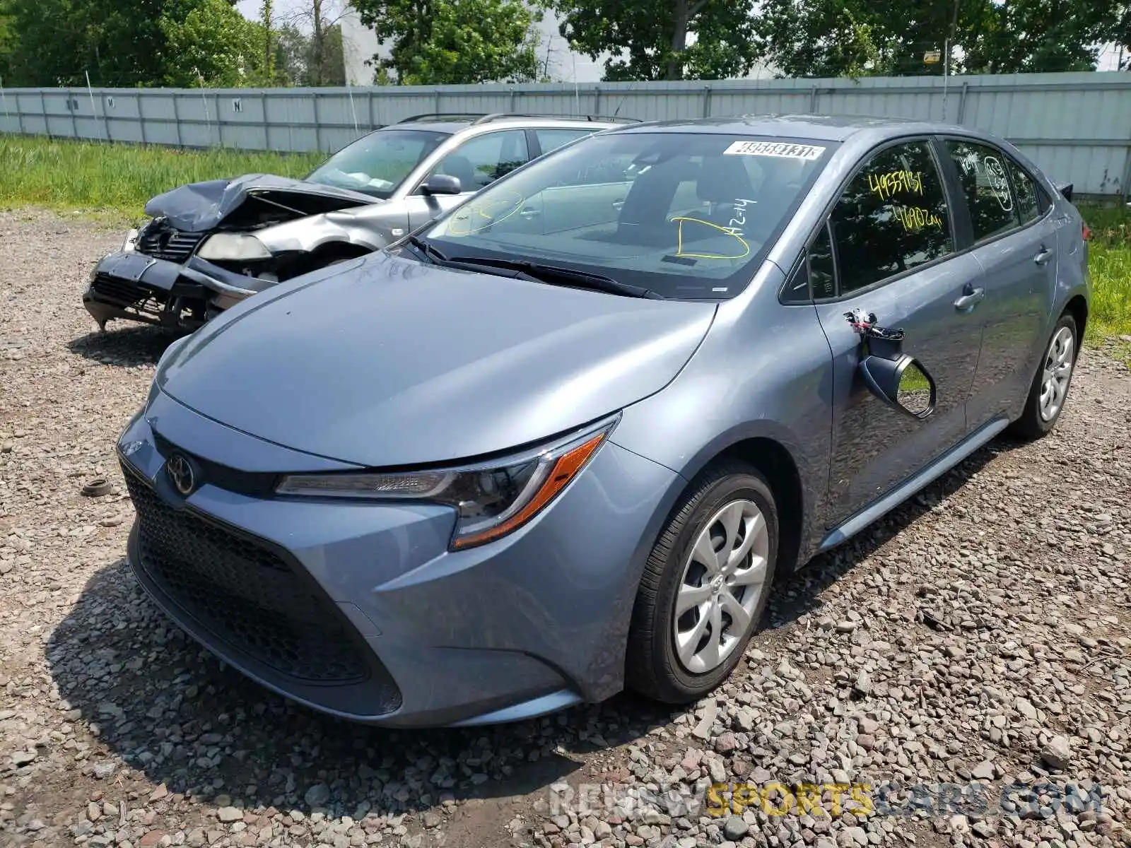 2 Photograph of a damaged car JTDEPRAE9LJ046957 TOYOTA COROLLA 2020