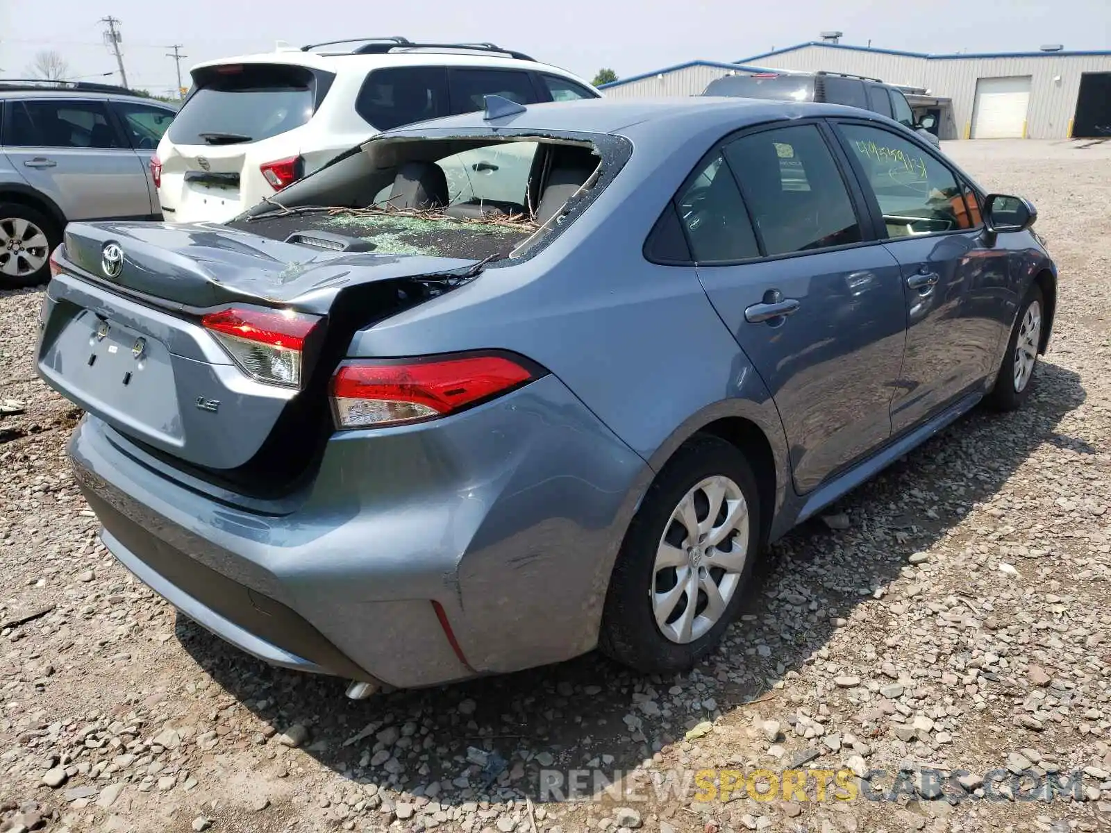 4 Photograph of a damaged car JTDEPRAE9LJ046957 TOYOTA COROLLA 2020