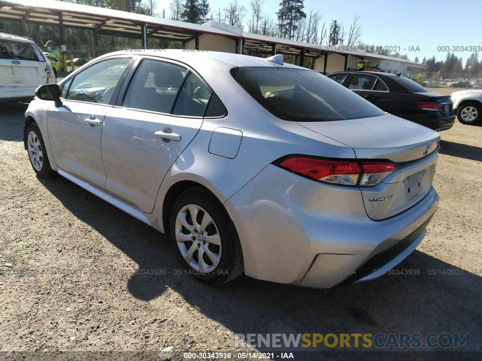 3 Photograph of a damaged car JTDEPRAE9LJ047204 TOYOTA COROLLA 2020