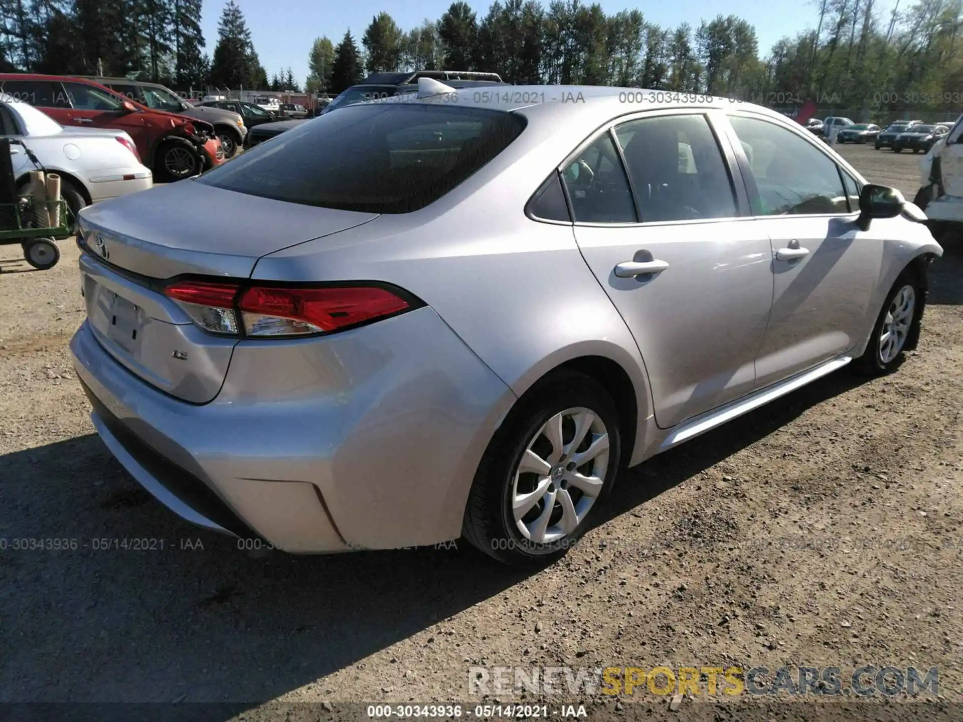 4 Photograph of a damaged car JTDEPRAE9LJ047204 TOYOTA COROLLA 2020