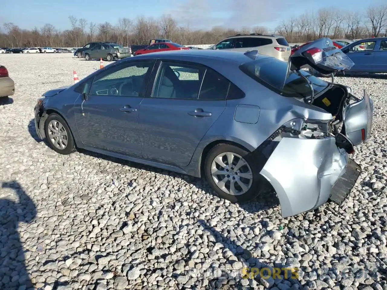 2 Photograph of a damaged car JTDEPRAE9LJ047462 TOYOTA COROLLA 2020