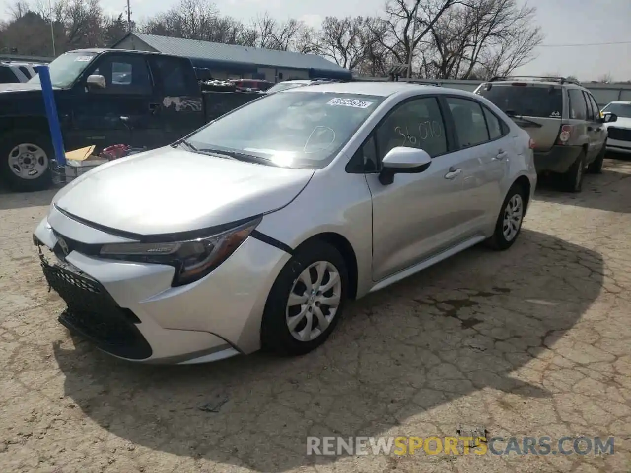 2 Photograph of a damaged car JTDEPRAE9LJ048031 TOYOTA COROLLA 2020