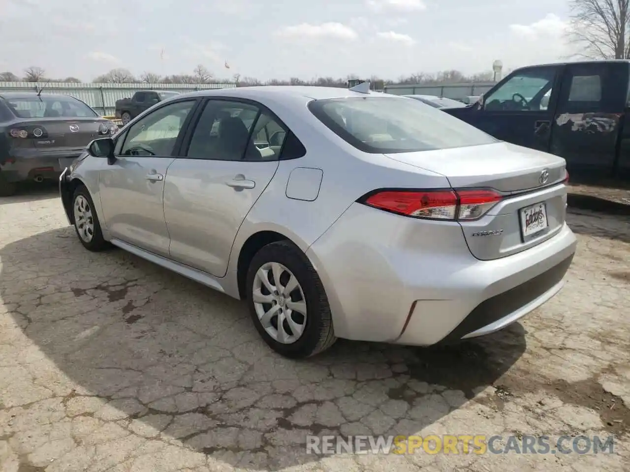 3 Photograph of a damaged car JTDEPRAE9LJ048031 TOYOTA COROLLA 2020