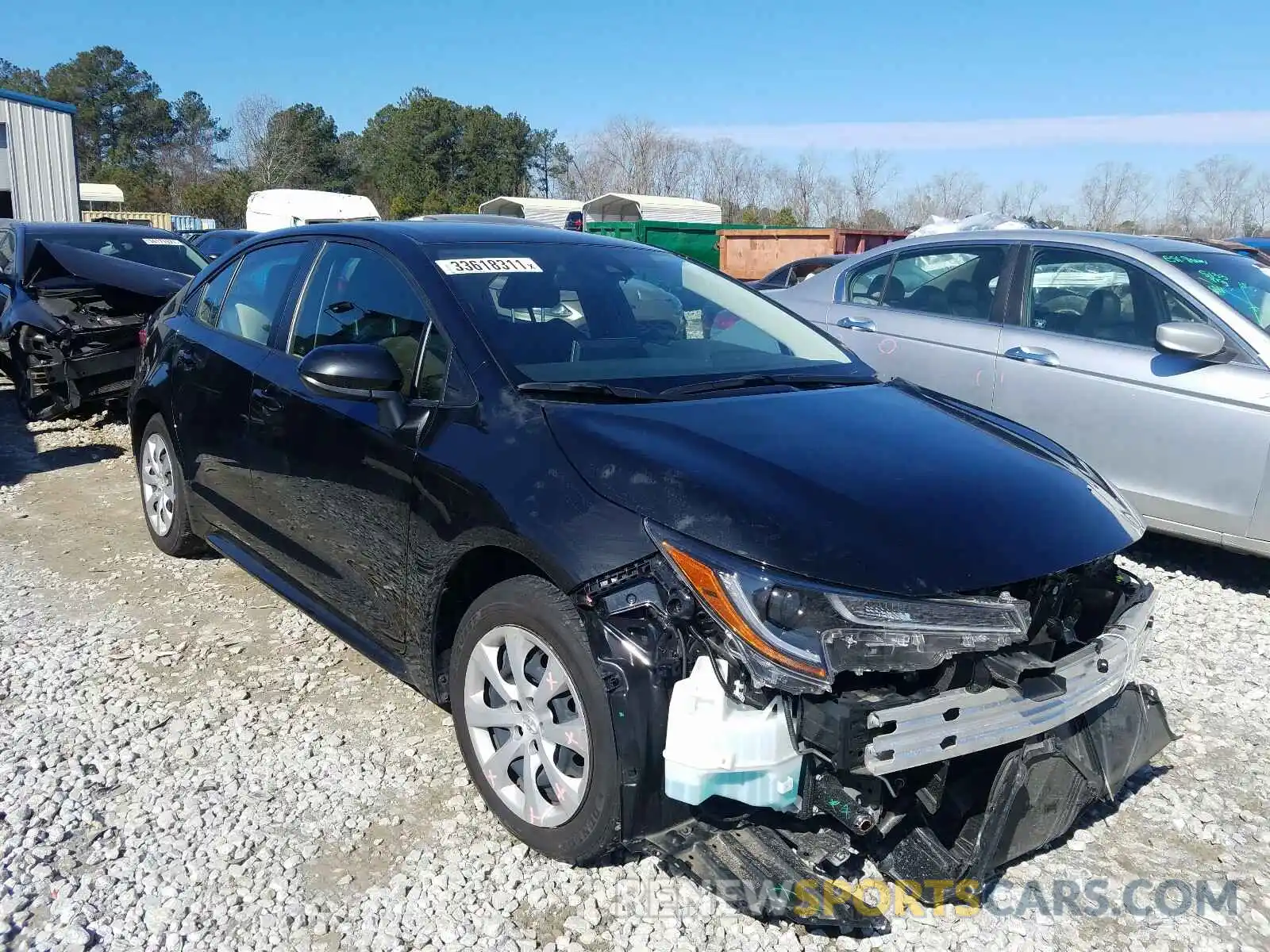 1 Photograph of a damaged car JTDEPRAE9LJ048451 TOYOTA COROLLA 2020