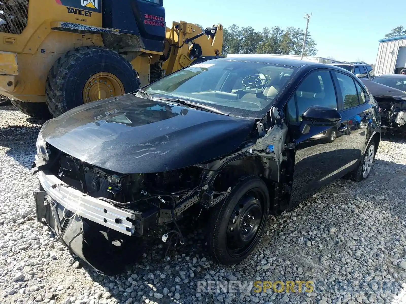 2 Photograph of a damaged car JTDEPRAE9LJ048451 TOYOTA COROLLA 2020