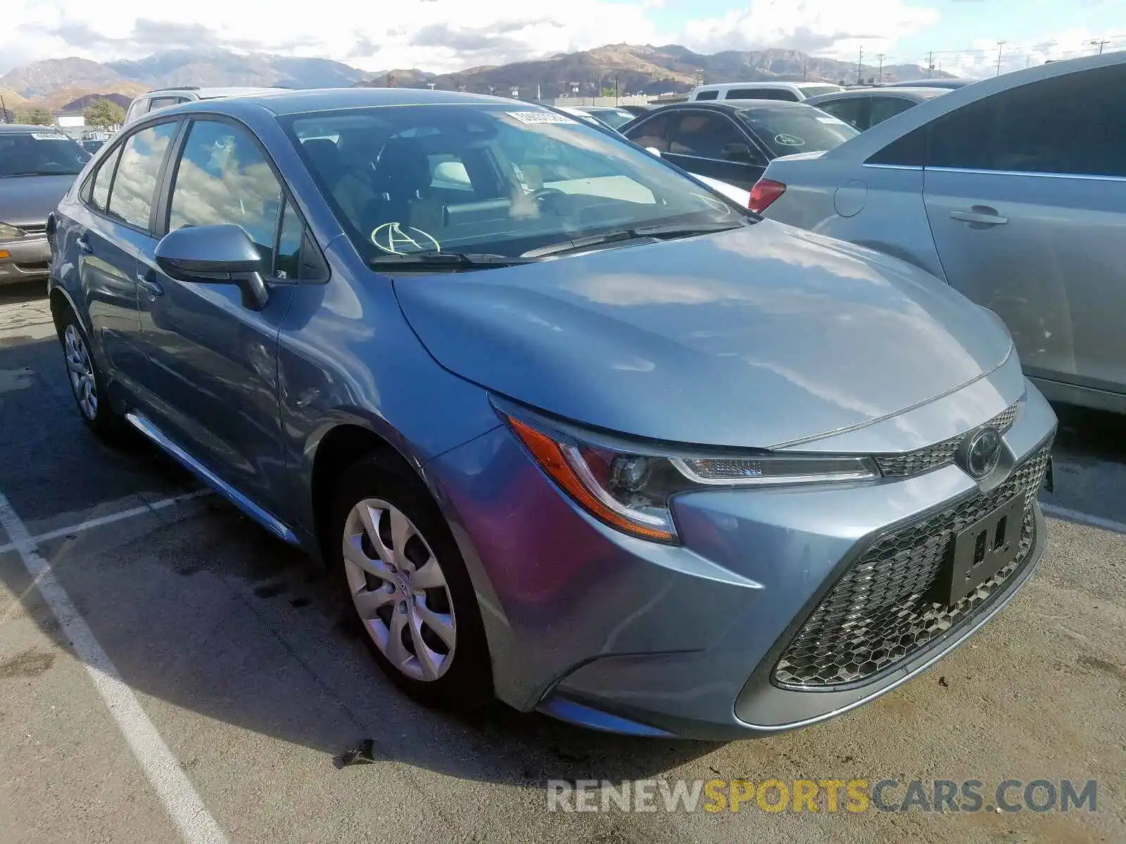 1 Photograph of a damaged car JTDEPRAE9LJ049129 TOYOTA COROLLA 2020