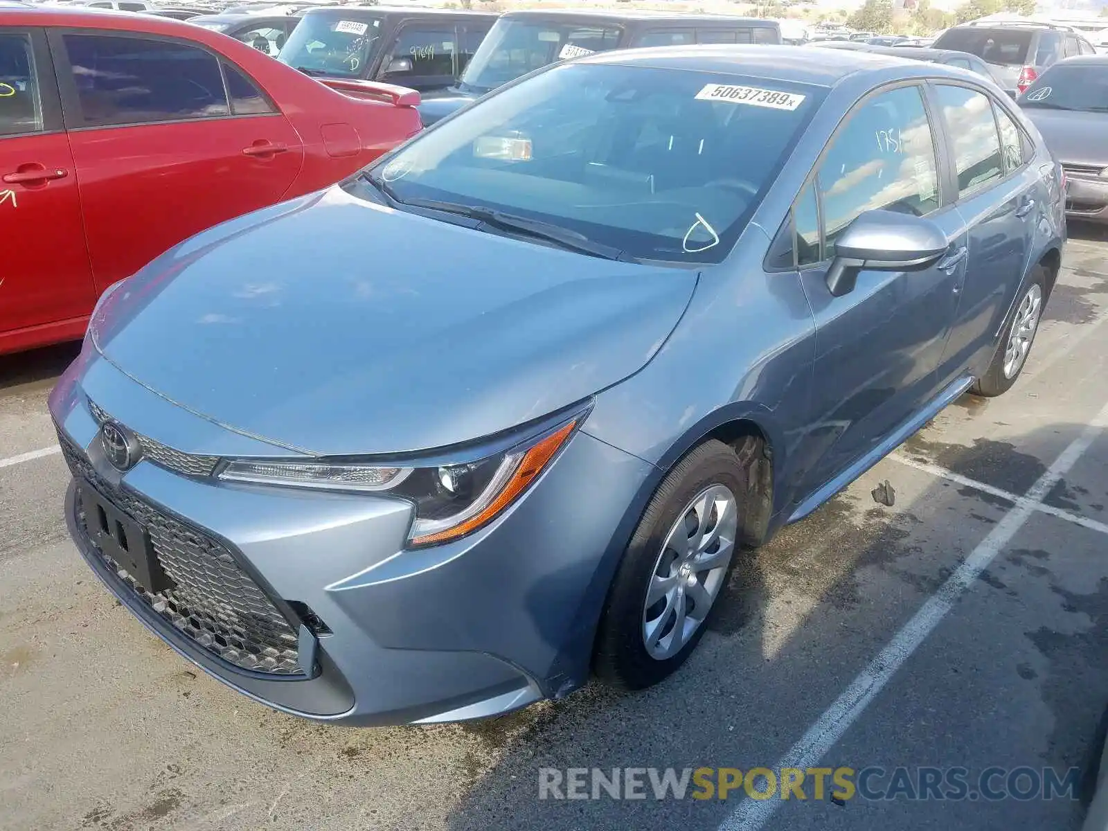 2 Photograph of a damaged car JTDEPRAE9LJ049129 TOYOTA COROLLA 2020