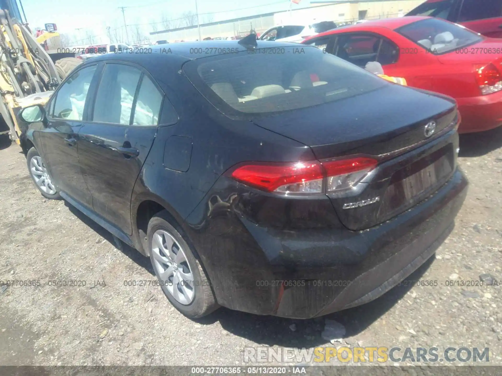 3 Photograph of a damaged car JTDEPRAE9LJ049406 TOYOTA COROLLA 2020