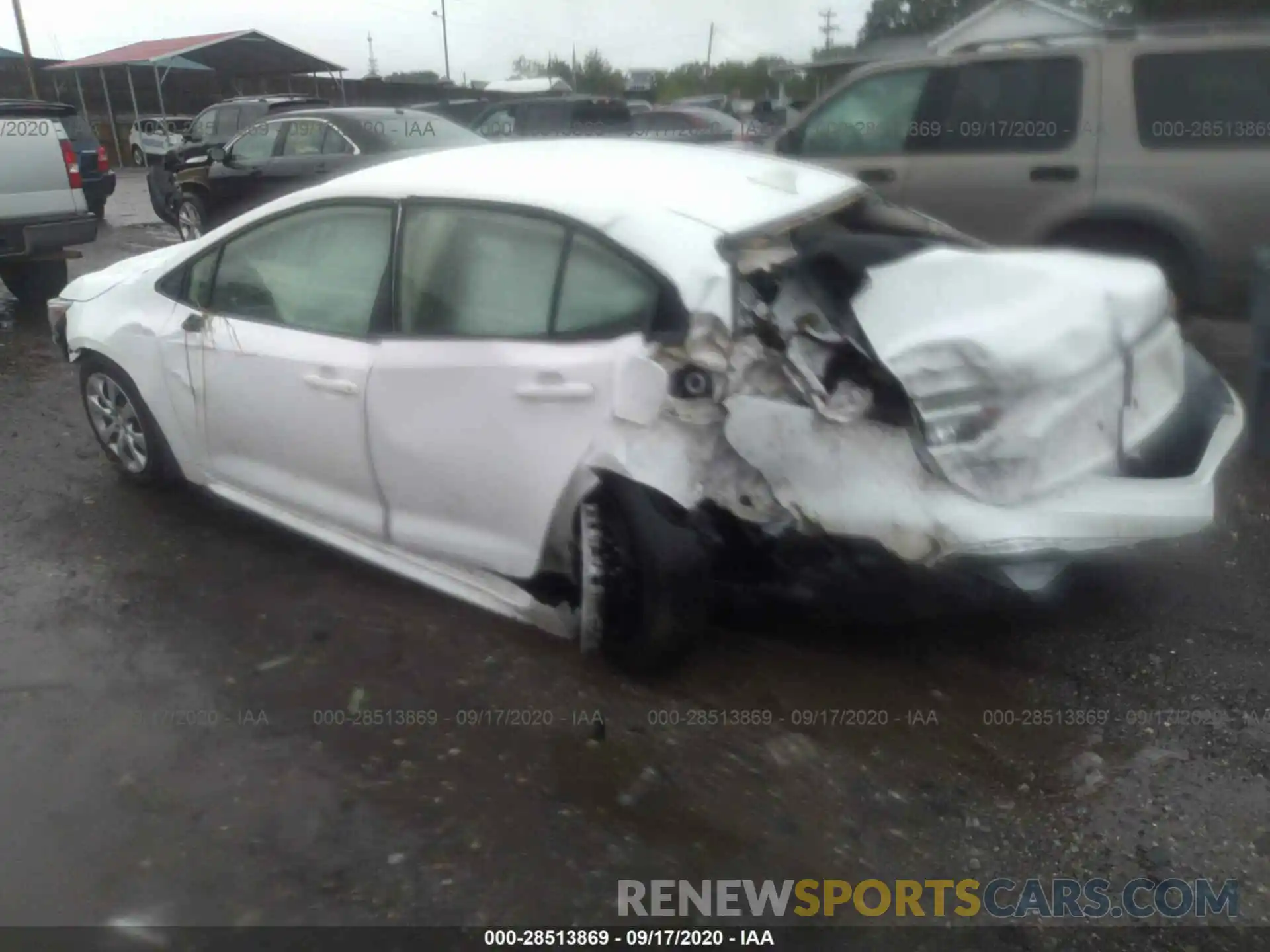3 Photograph of a damaged car JTDEPRAE9LJ049518 TOYOTA COROLLA 2020