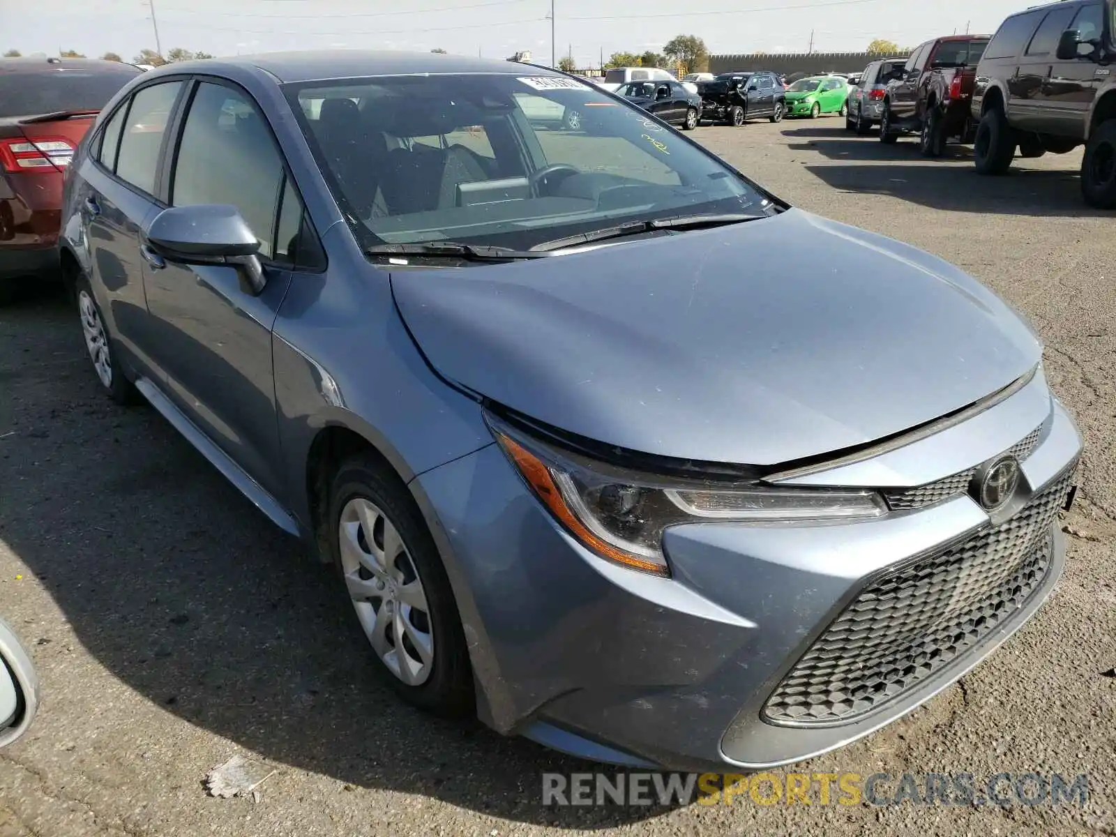 1 Photograph of a damaged car JTDEPRAE9LJ050569 TOYOTA COROLLA 2020