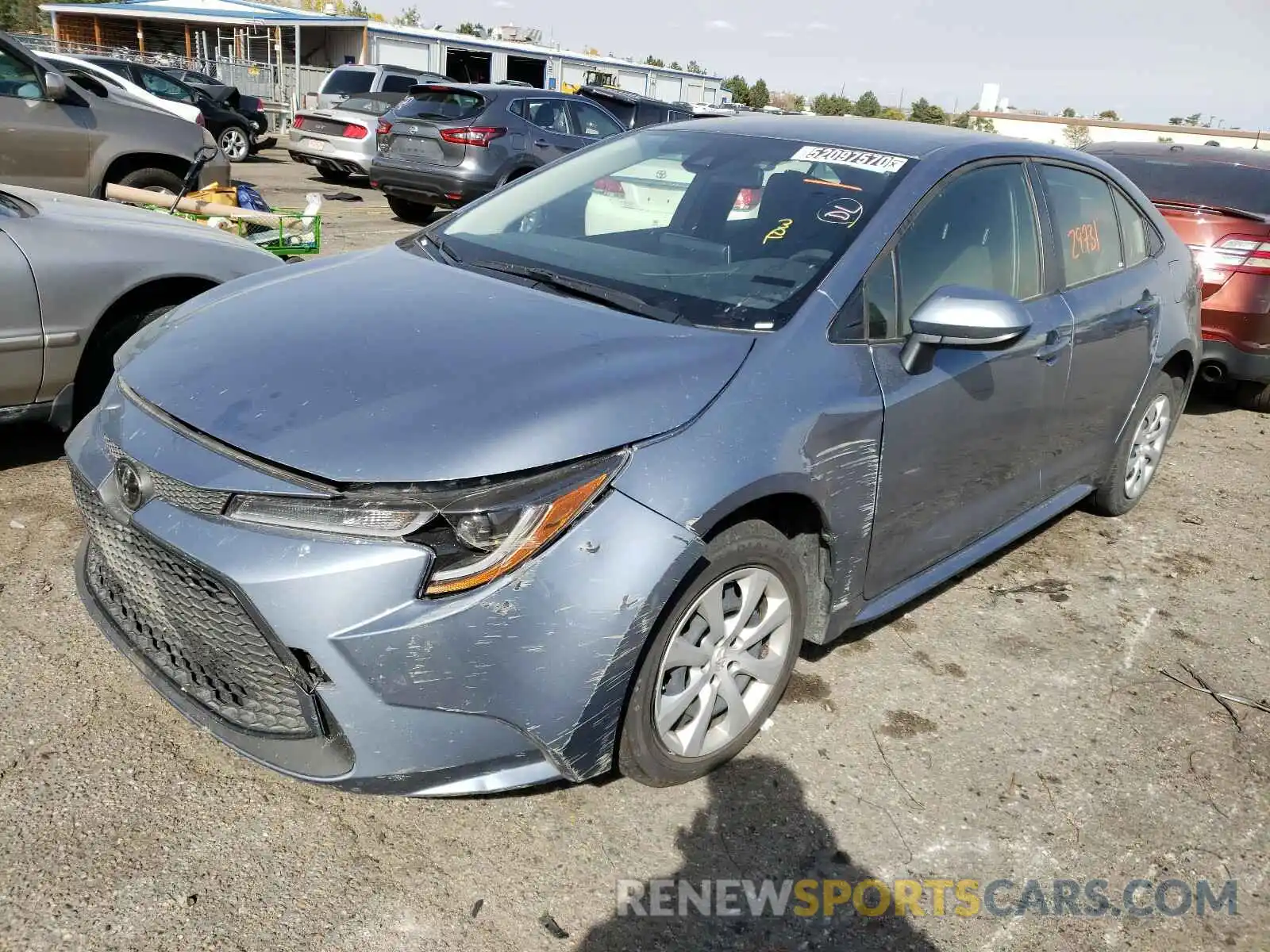 2 Photograph of a damaged car JTDEPRAE9LJ050569 TOYOTA COROLLA 2020