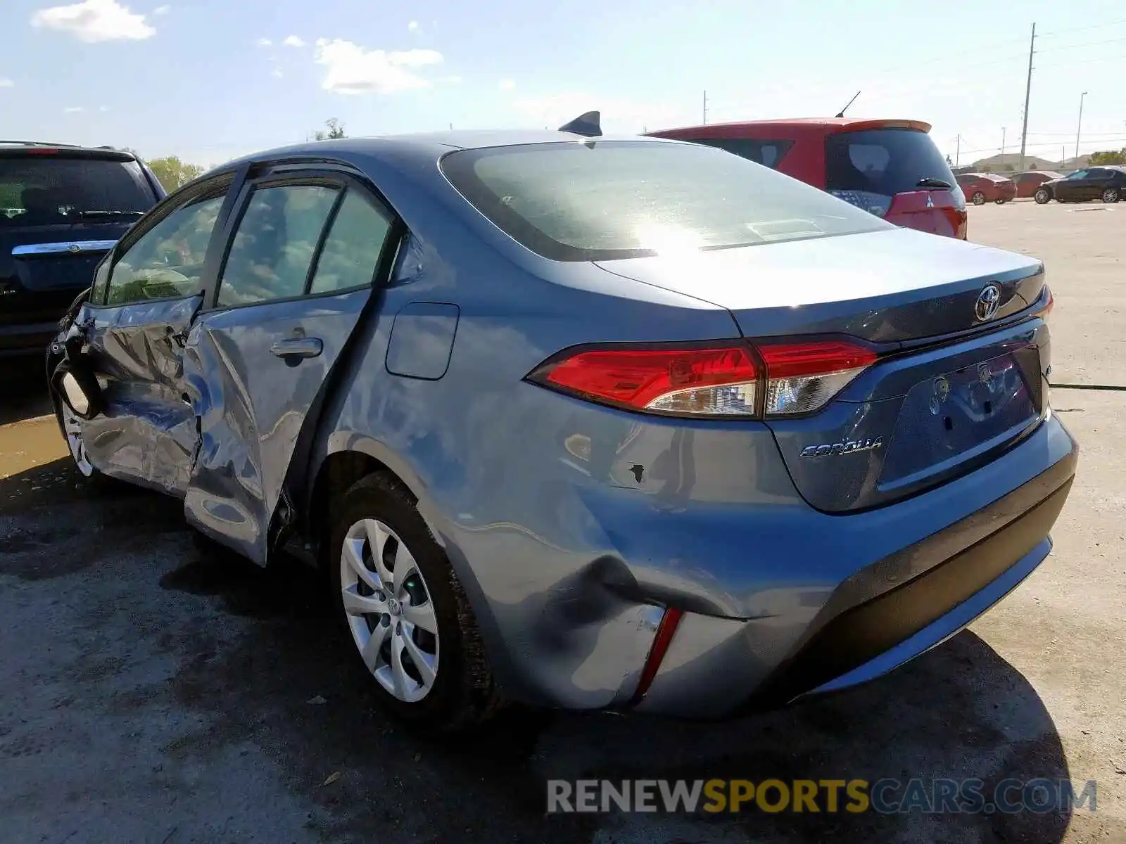 3 Photograph of a damaged car JTDEPRAE9LJ050734 TOYOTA COROLLA 2020