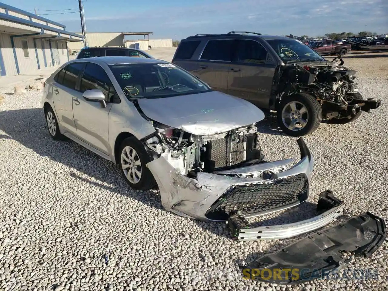 1 Photograph of a damaged car JTDEPRAE9LJ050829 TOYOTA COROLLA 2020