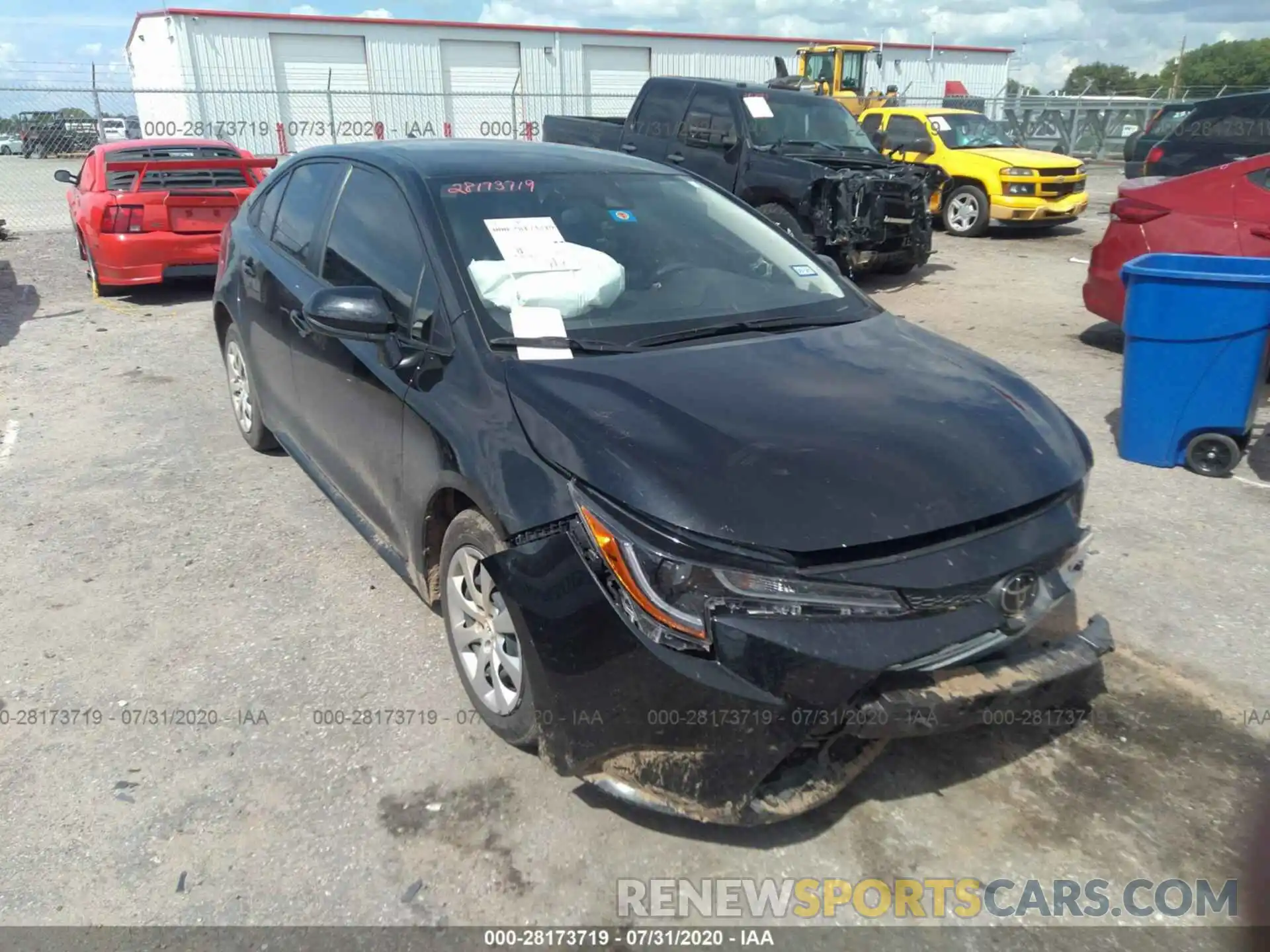 1 Photograph of a damaged car JTDEPRAE9LJ050944 TOYOTA COROLLA 2020