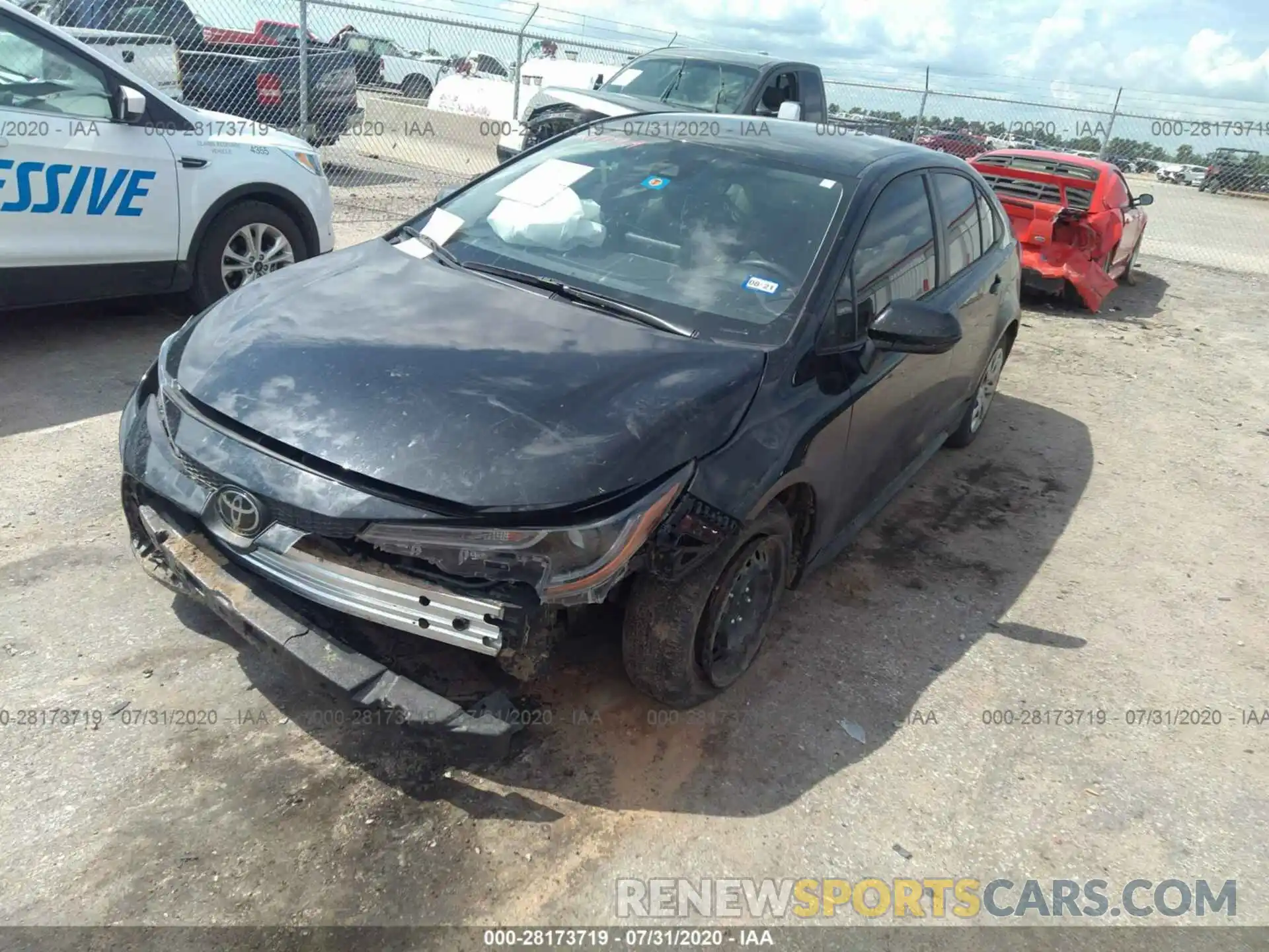 2 Photograph of a damaged car JTDEPRAE9LJ050944 TOYOTA COROLLA 2020