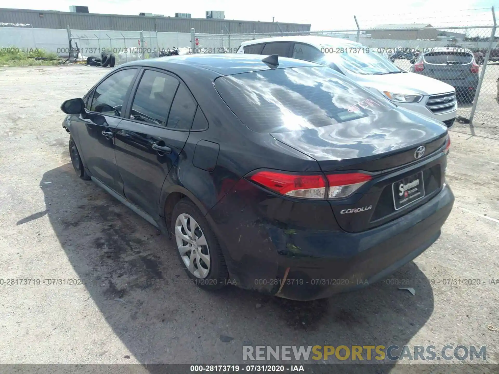 3 Photograph of a damaged car JTDEPRAE9LJ050944 TOYOTA COROLLA 2020