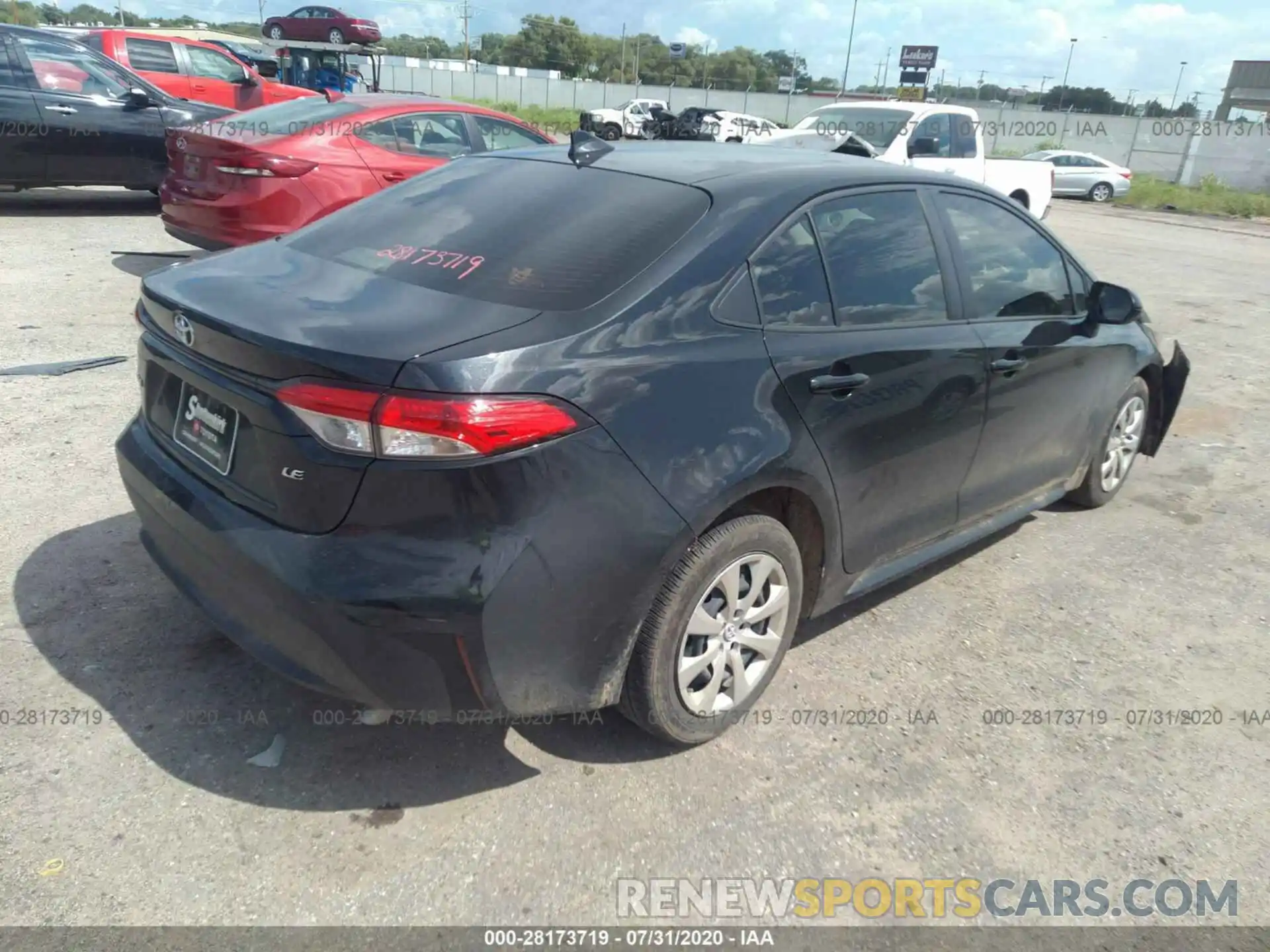 4 Photograph of a damaged car JTDEPRAE9LJ050944 TOYOTA COROLLA 2020