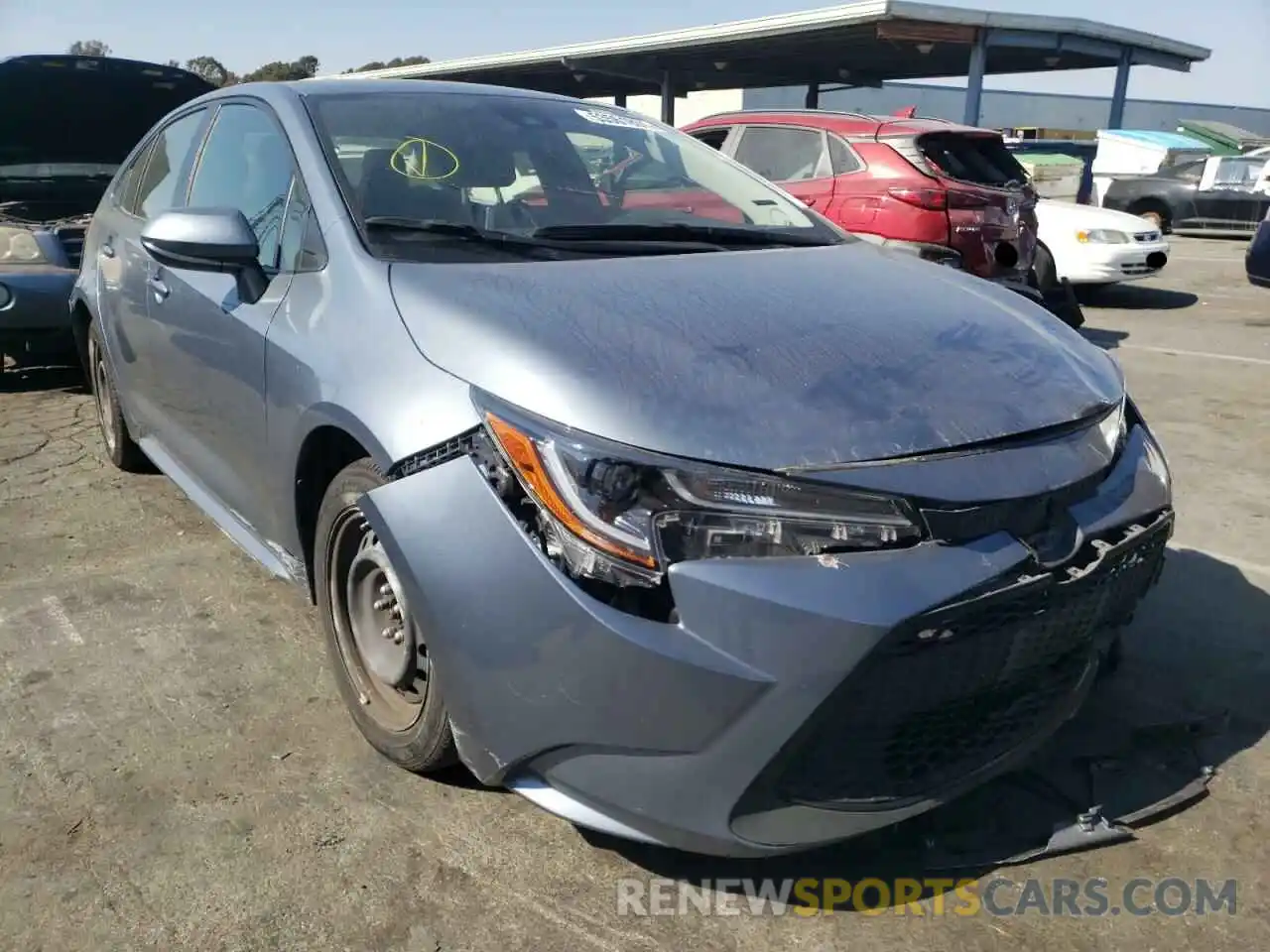 1 Photograph of a damaged car JTDEPRAE9LJ051009 TOYOTA COROLLA 2020