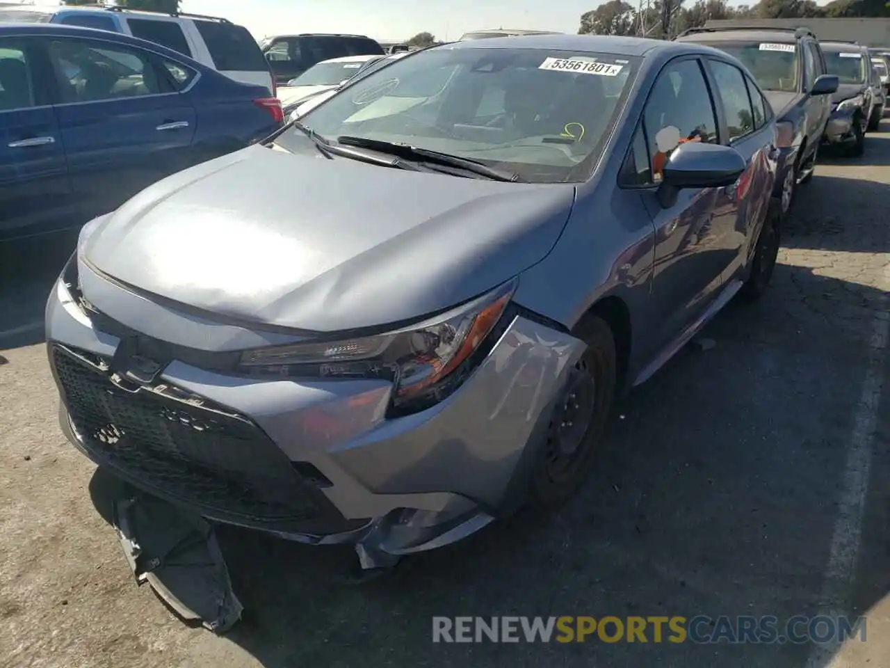 2 Photograph of a damaged car JTDEPRAE9LJ051009 TOYOTA COROLLA 2020