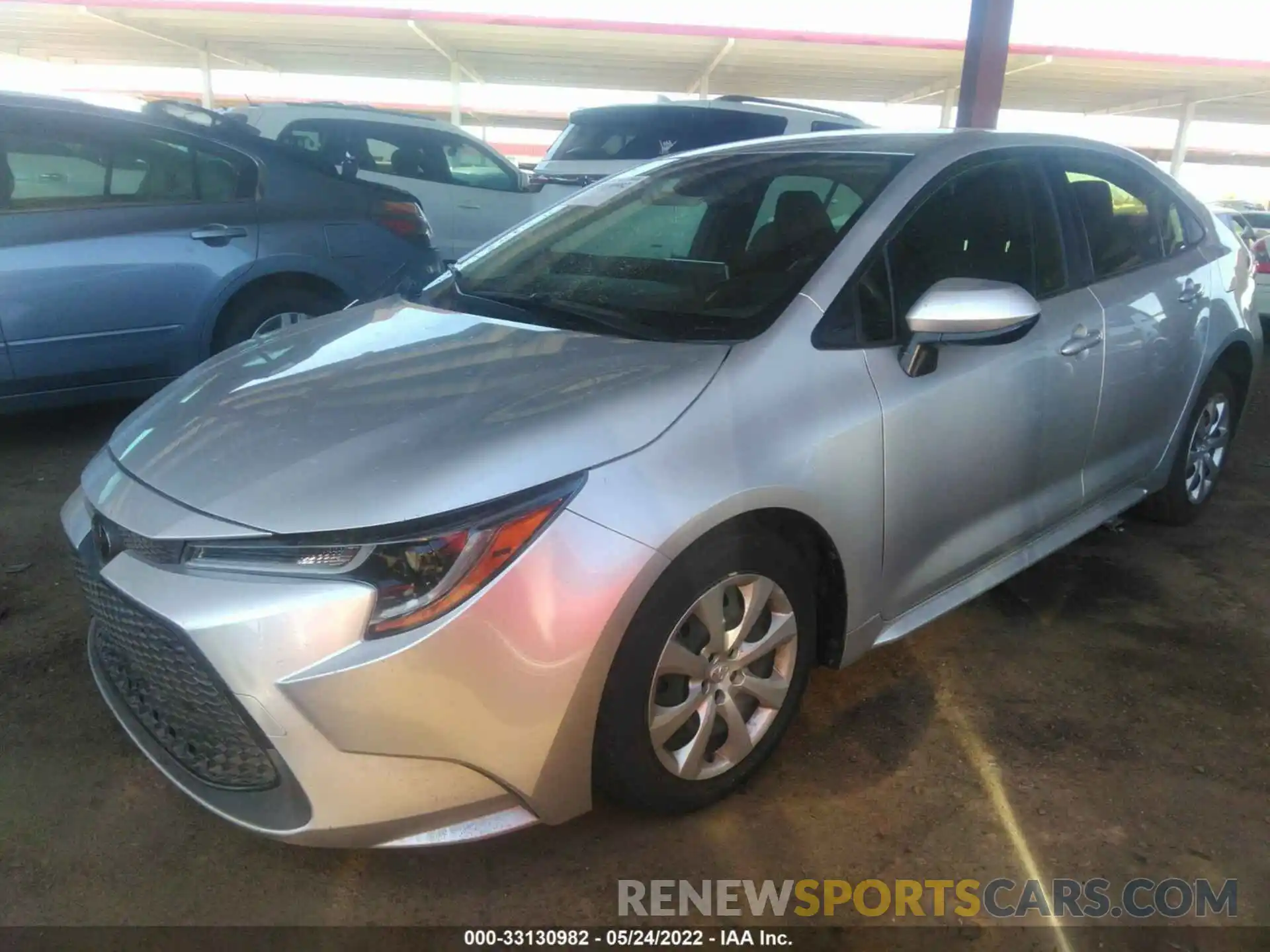 2 Photograph of a damaged car JTDEPRAE9LJ051088 TOYOTA COROLLA 2020