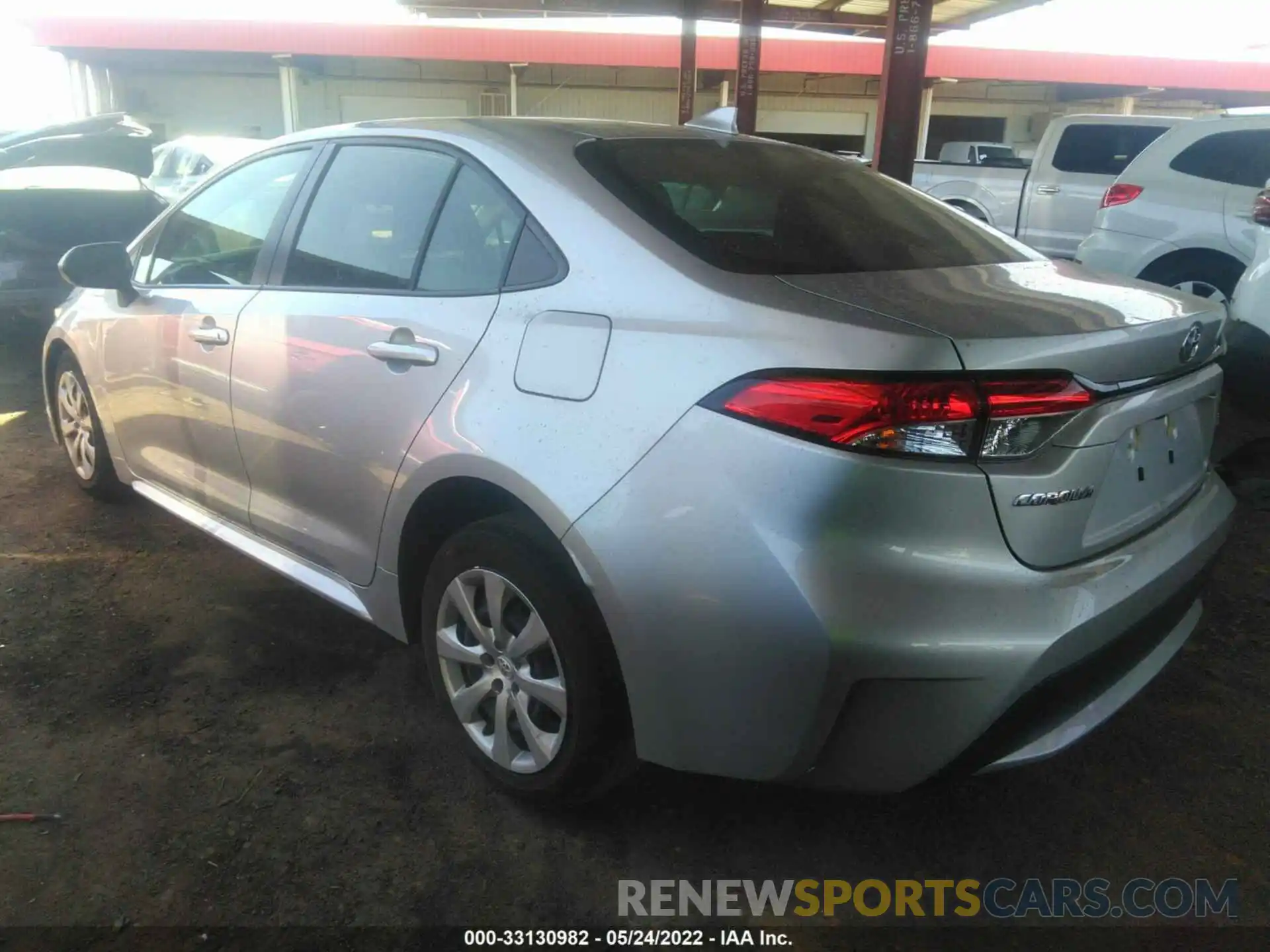 3 Photograph of a damaged car JTDEPRAE9LJ051088 TOYOTA COROLLA 2020