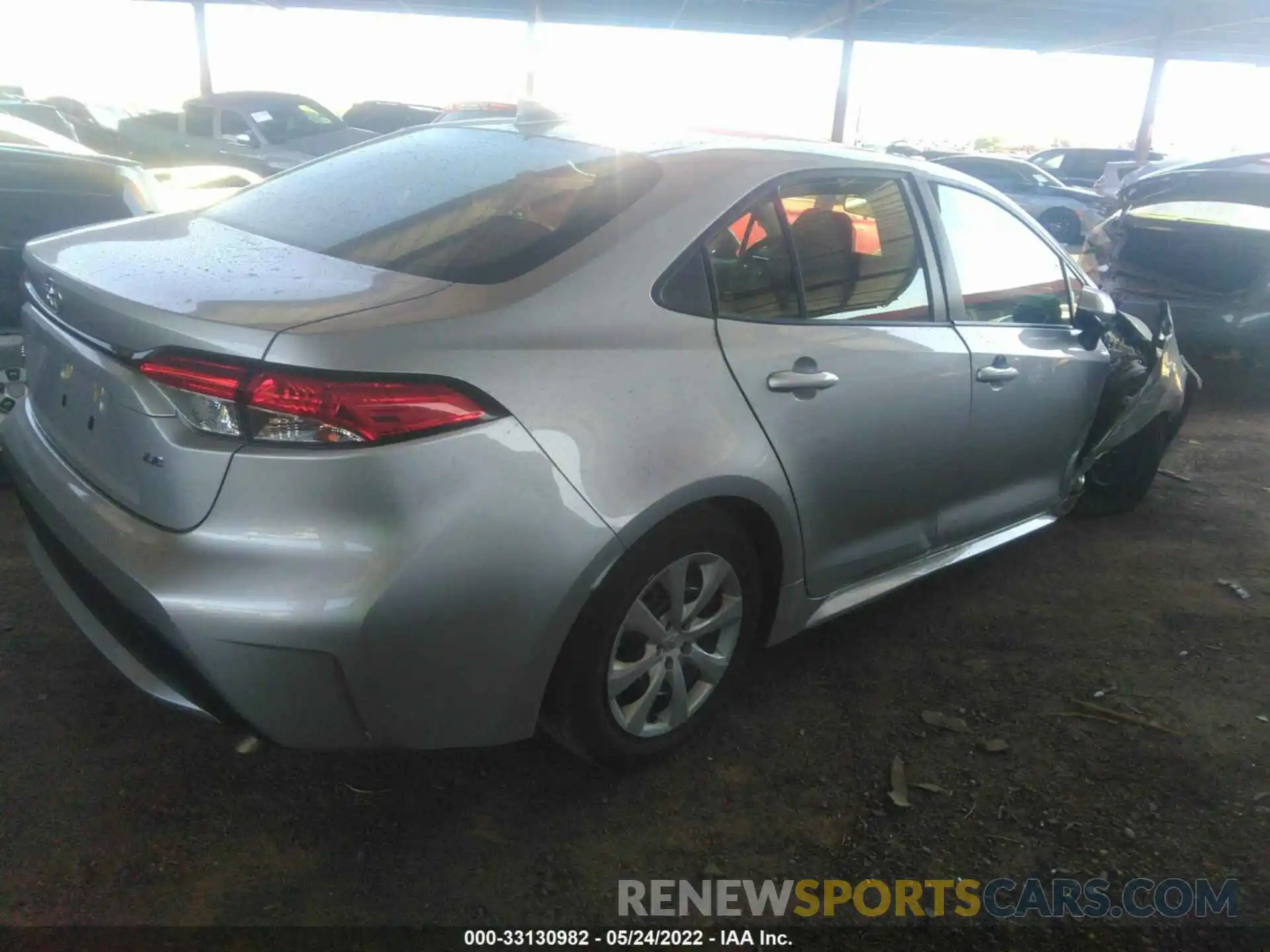 4 Photograph of a damaged car JTDEPRAE9LJ051088 TOYOTA COROLLA 2020