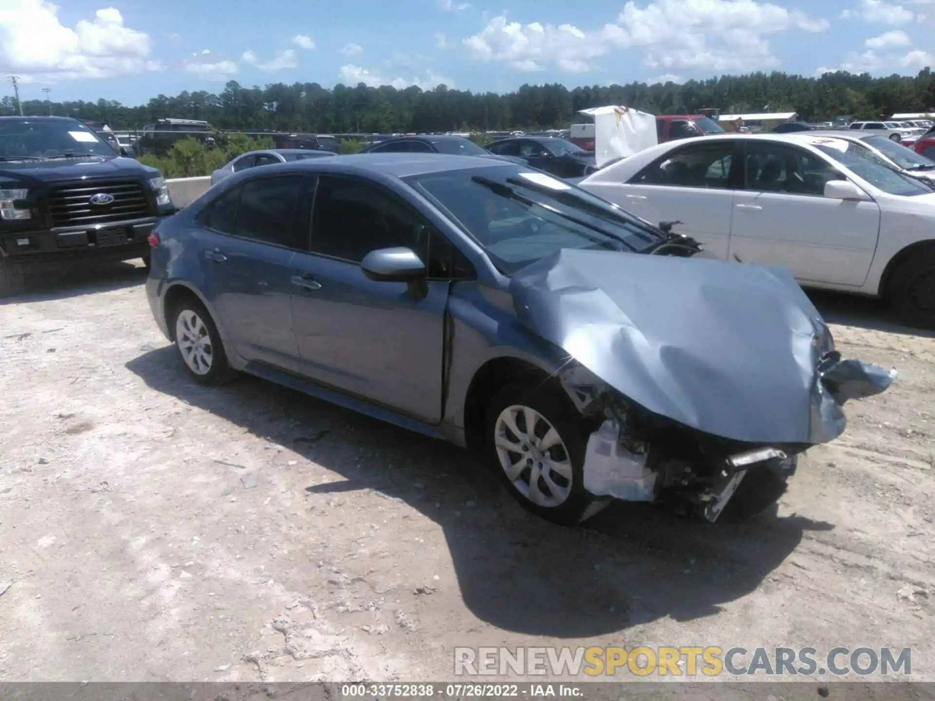 1 Photograph of a damaged car JTDEPRAE9LJ051110 TOYOTA COROLLA 2020