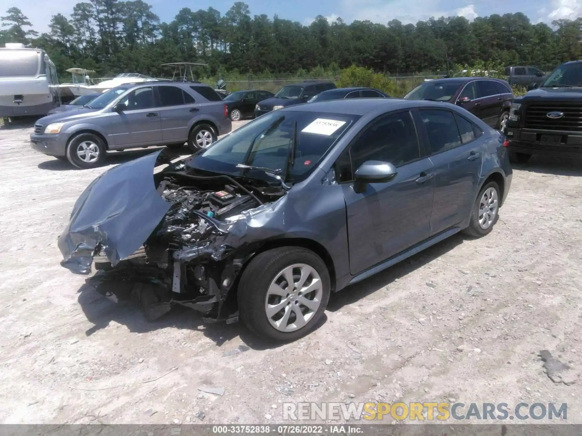 2 Photograph of a damaged car JTDEPRAE9LJ051110 TOYOTA COROLLA 2020