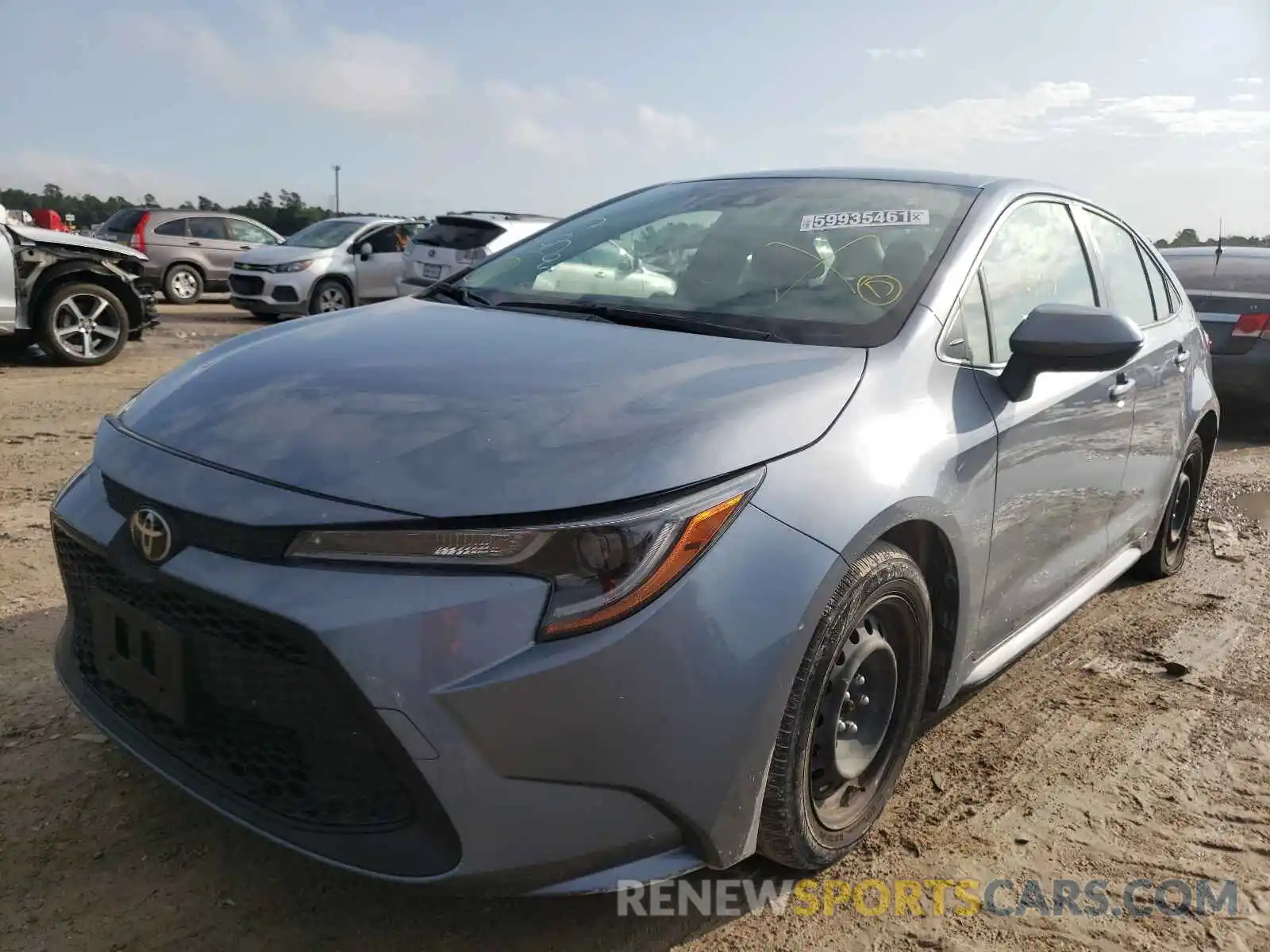 2 Photograph of a damaged car JTDEPRAE9LJ051124 TOYOTA COROLLA 2020