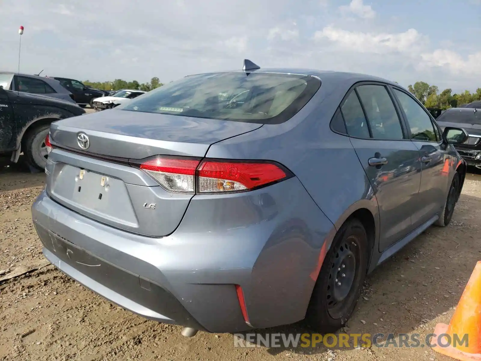 4 Photograph of a damaged car JTDEPRAE9LJ051124 TOYOTA COROLLA 2020