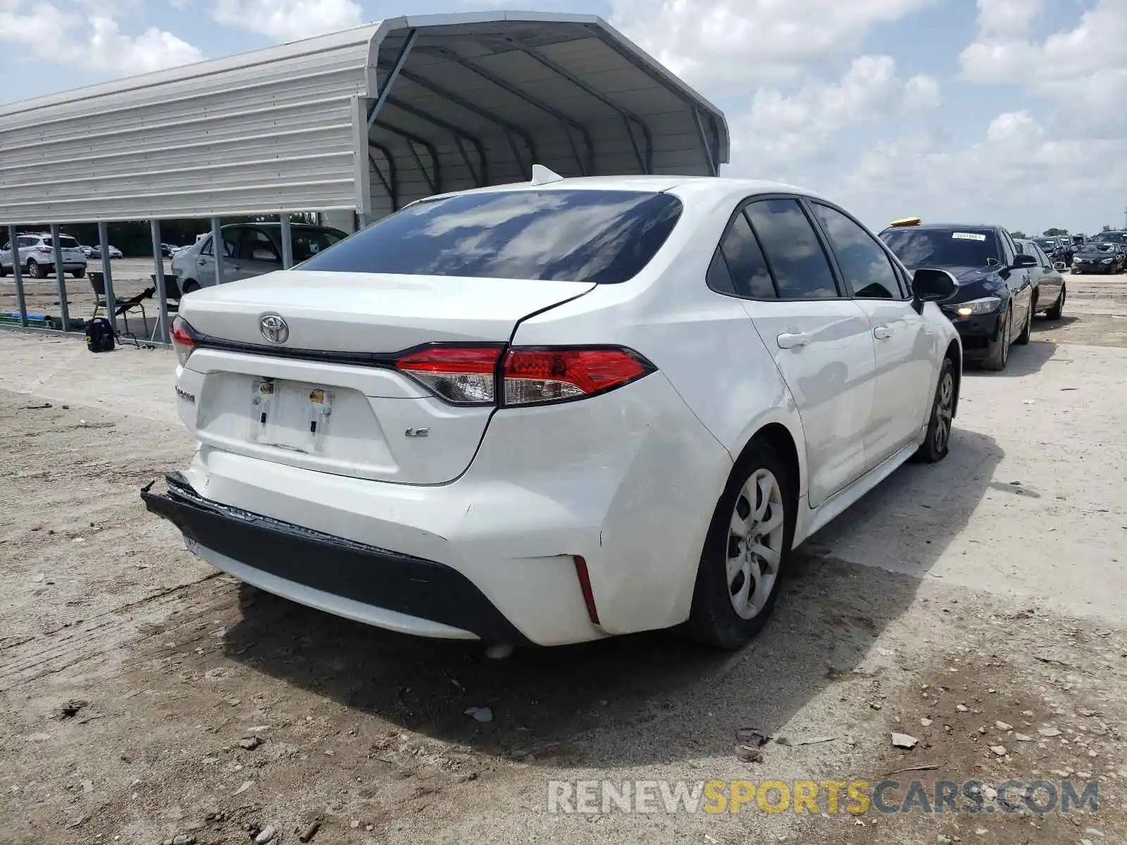 4 Photograph of a damaged car JTDEPRAE9LJ051396 TOYOTA COROLLA 2020