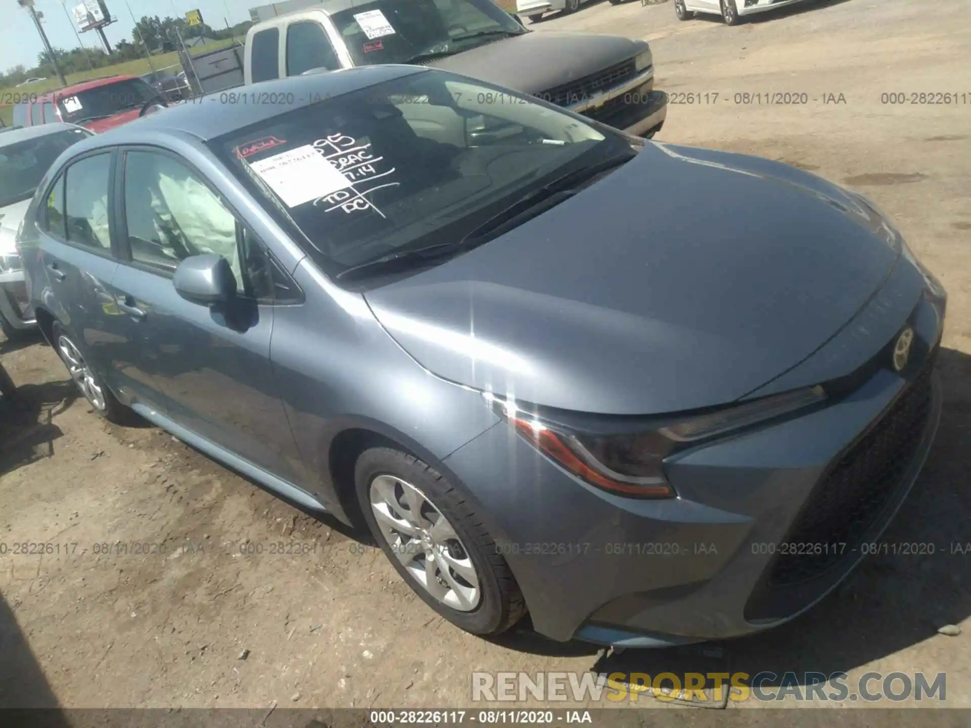 1 Photograph of a damaged car JTDEPRAE9LJ051446 TOYOTA COROLLA 2020