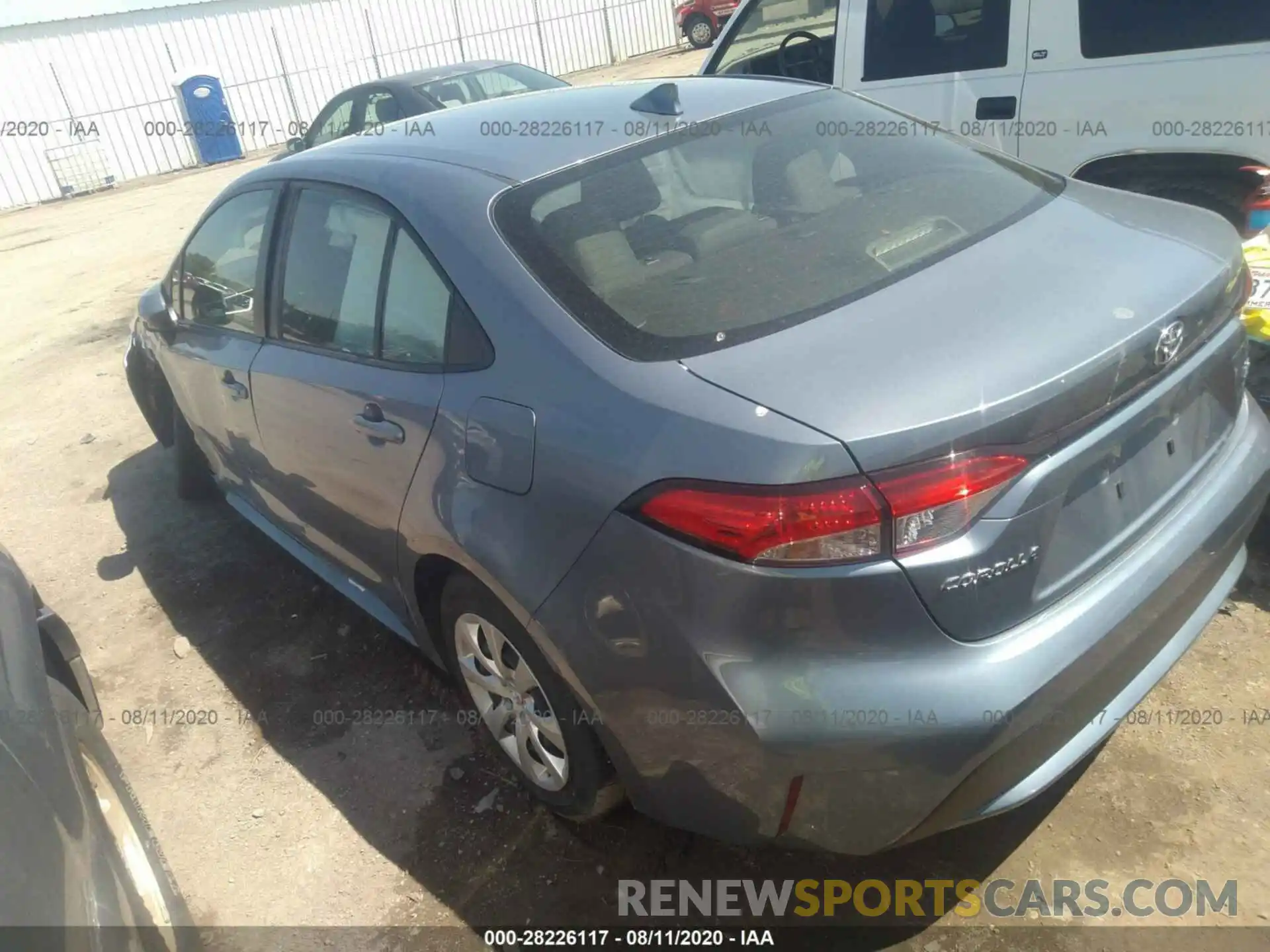 3 Photograph of a damaged car JTDEPRAE9LJ051446 TOYOTA COROLLA 2020