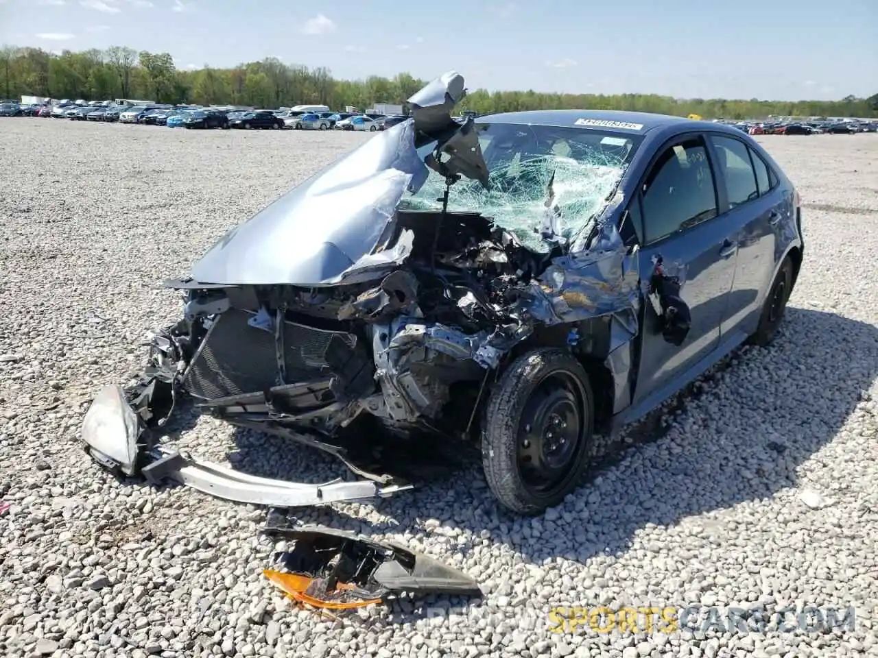 2 Photograph of a damaged car JTDEPRAE9LJ051656 TOYOTA COROLLA 2020