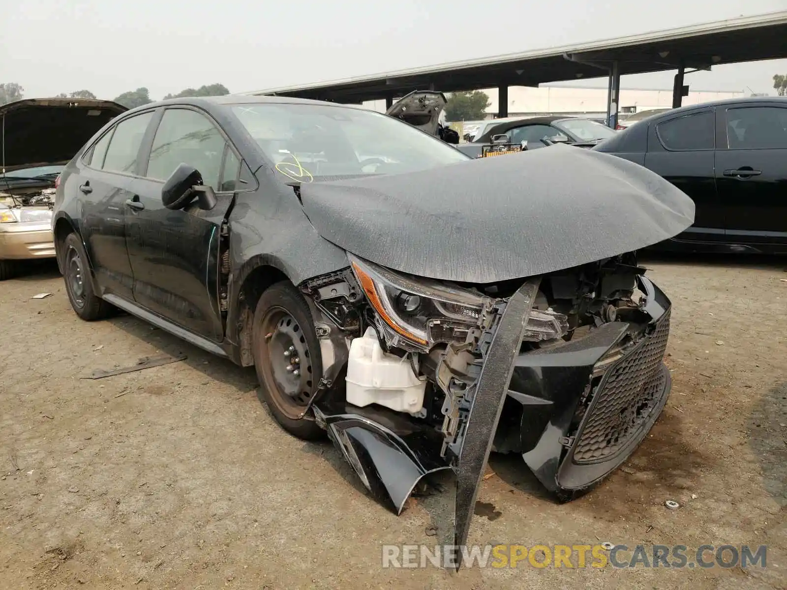 1 Photograph of a damaged car JTDEPRAE9LJ051950 TOYOTA COROLLA 2020