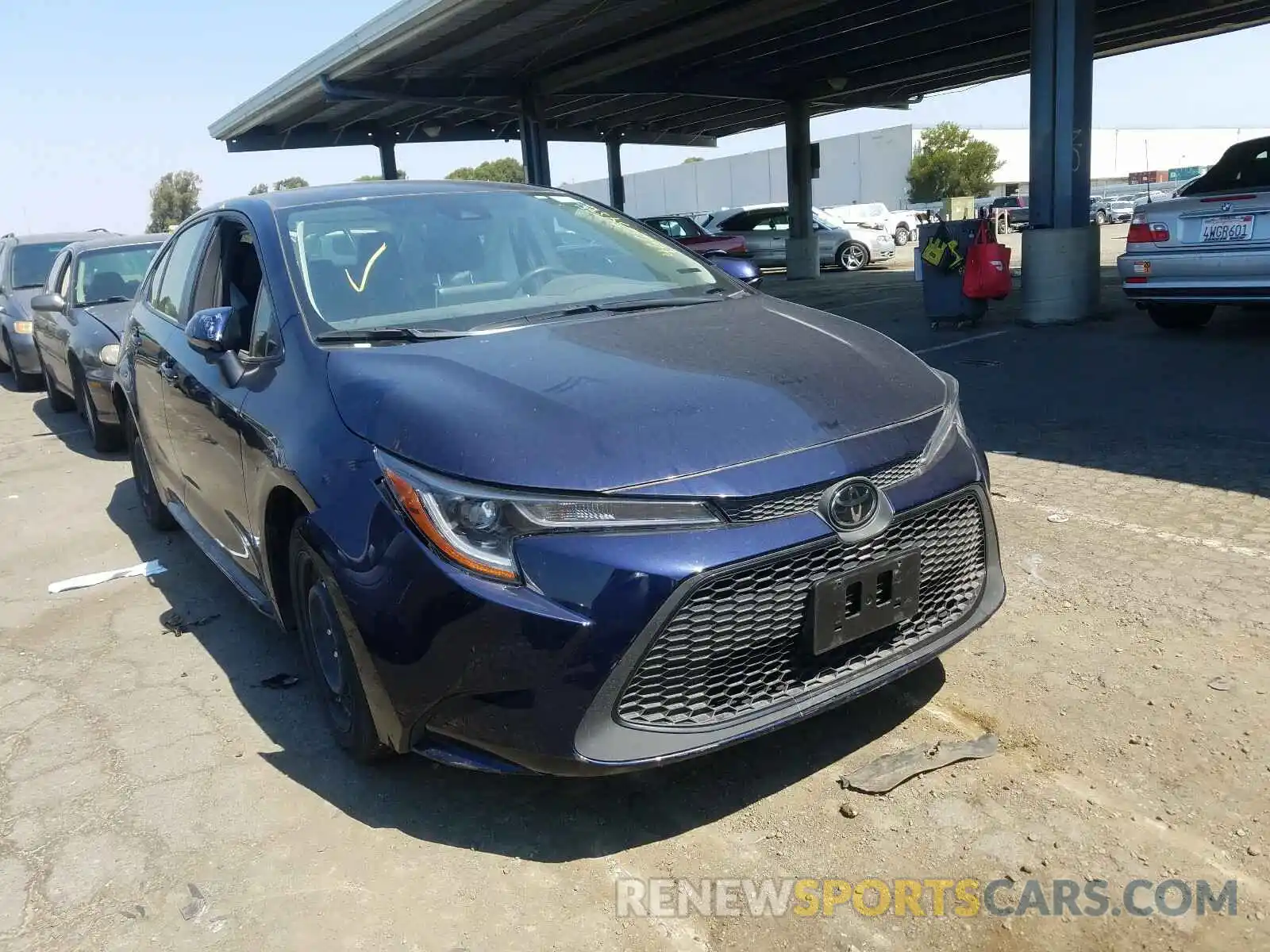 1 Photograph of a damaged car JTDEPRAE9LJ052306 TOYOTA COROLLA 2020