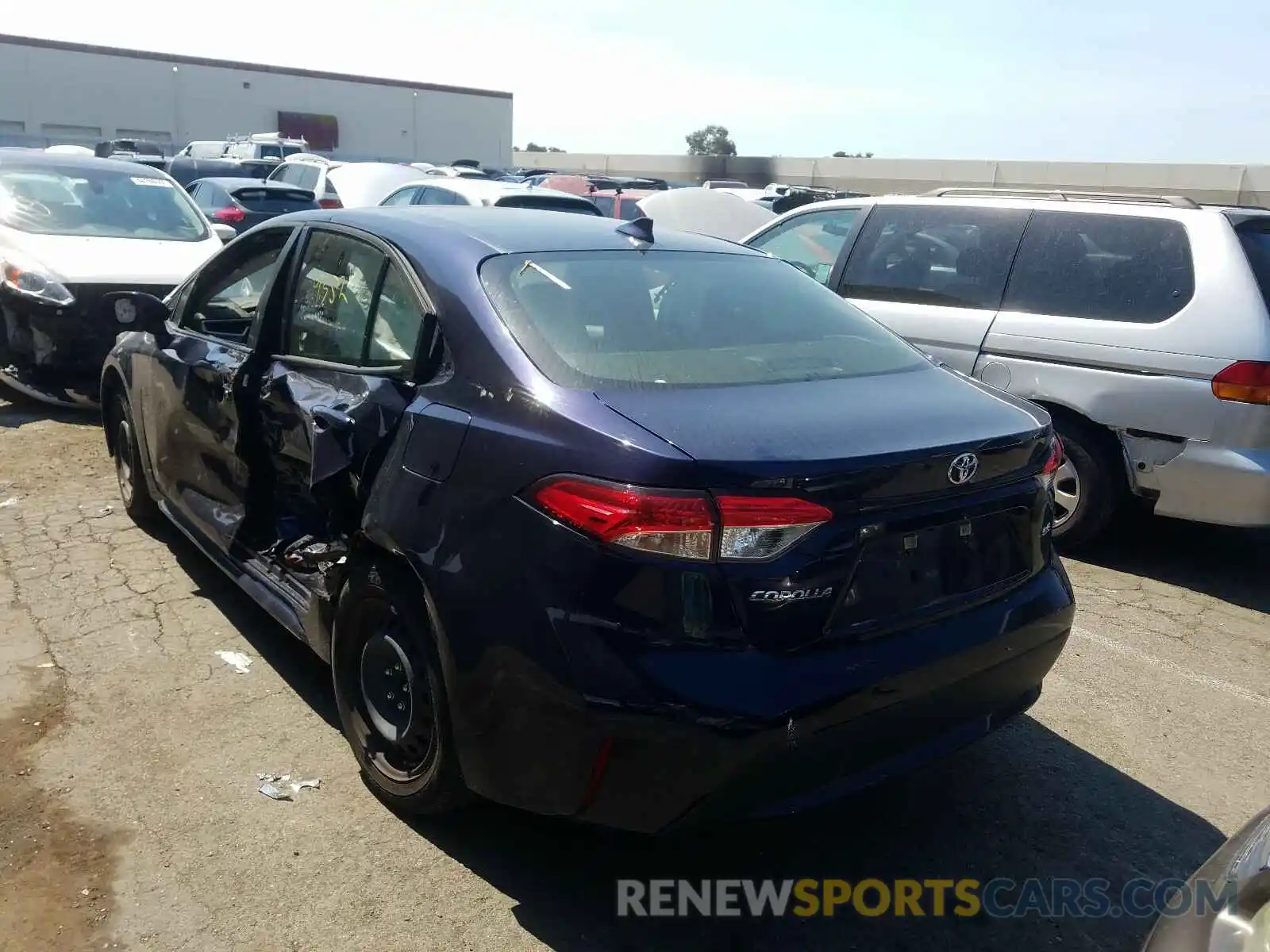 3 Photograph of a damaged car JTDEPRAE9LJ052306 TOYOTA COROLLA 2020