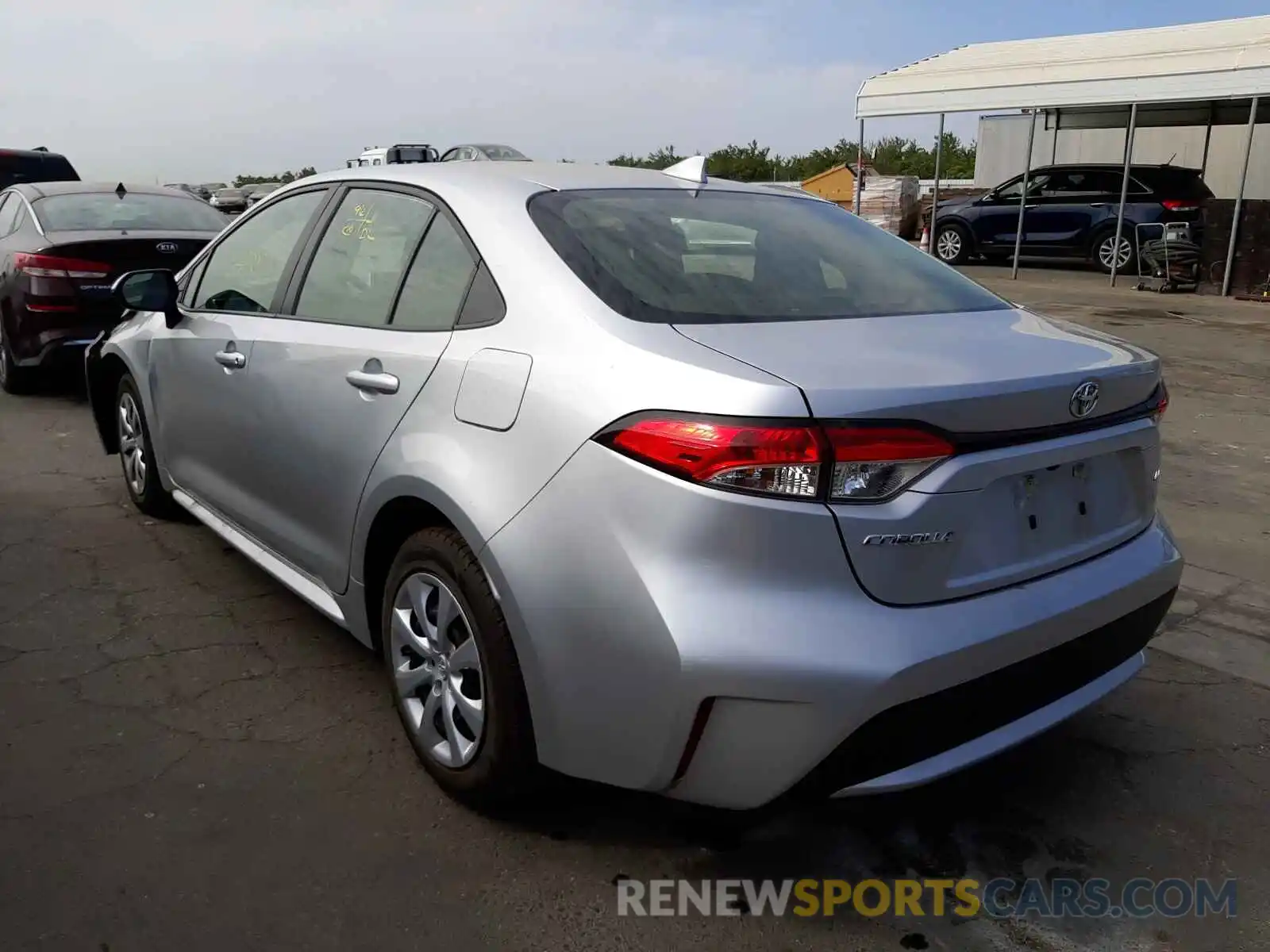 3 Photograph of a damaged car JTDEPRAE9LJ052628 TOYOTA COROLLA 2020