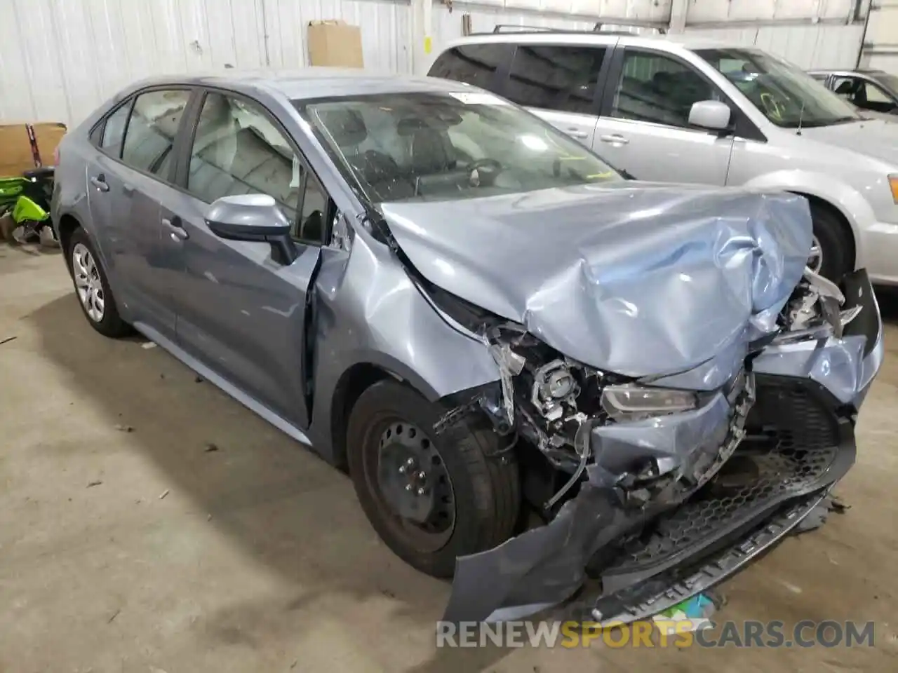 1 Photograph of a damaged car JTDEPRAE9LJ052886 TOYOTA COROLLA 2020