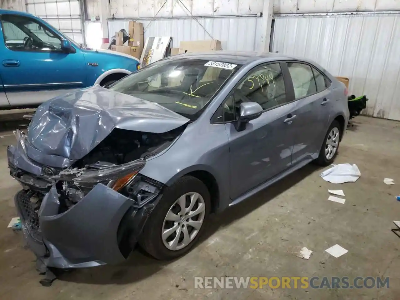 2 Photograph of a damaged car JTDEPRAE9LJ052886 TOYOTA COROLLA 2020