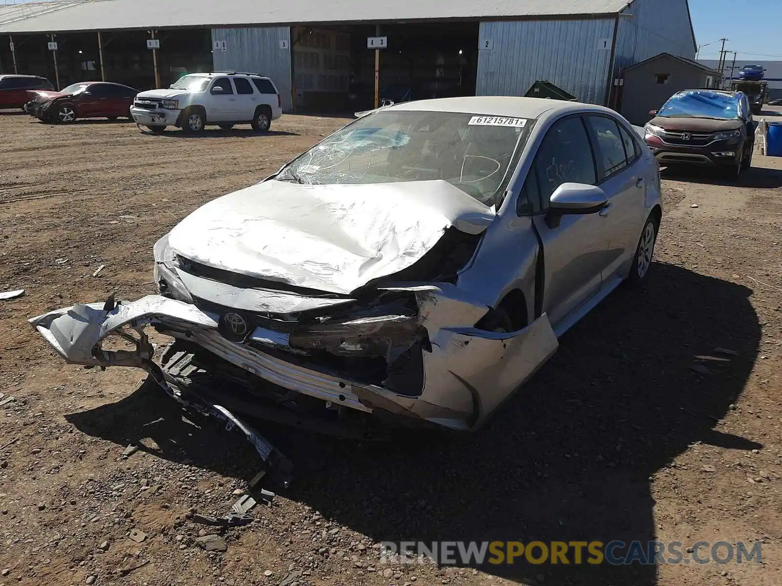 2 Photograph of a damaged car JTDEPRAE9LJ053116 TOYOTA COROLLA 2020